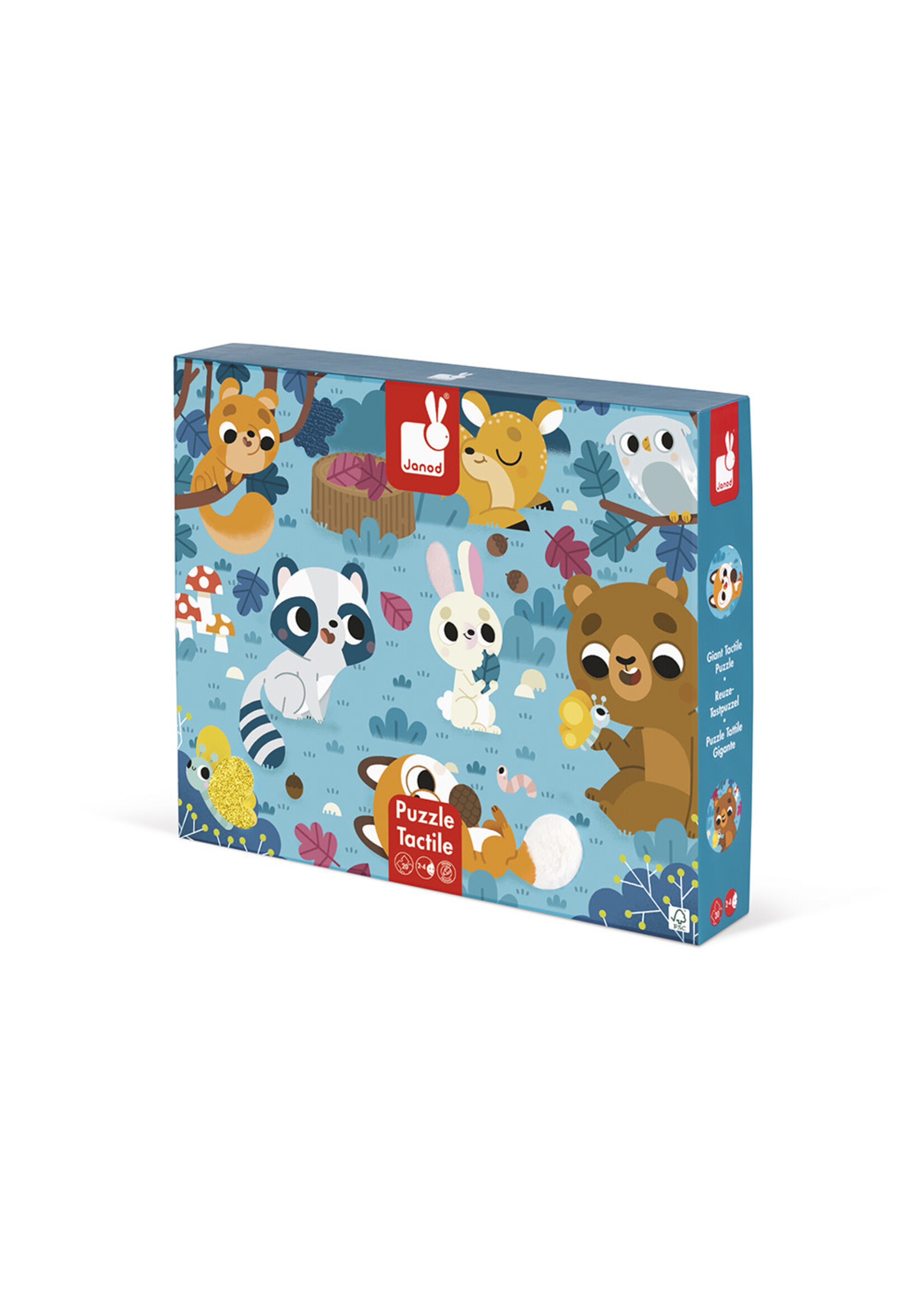 Janod Janod Voelpuzzel – Bosdieren 20 stukjes