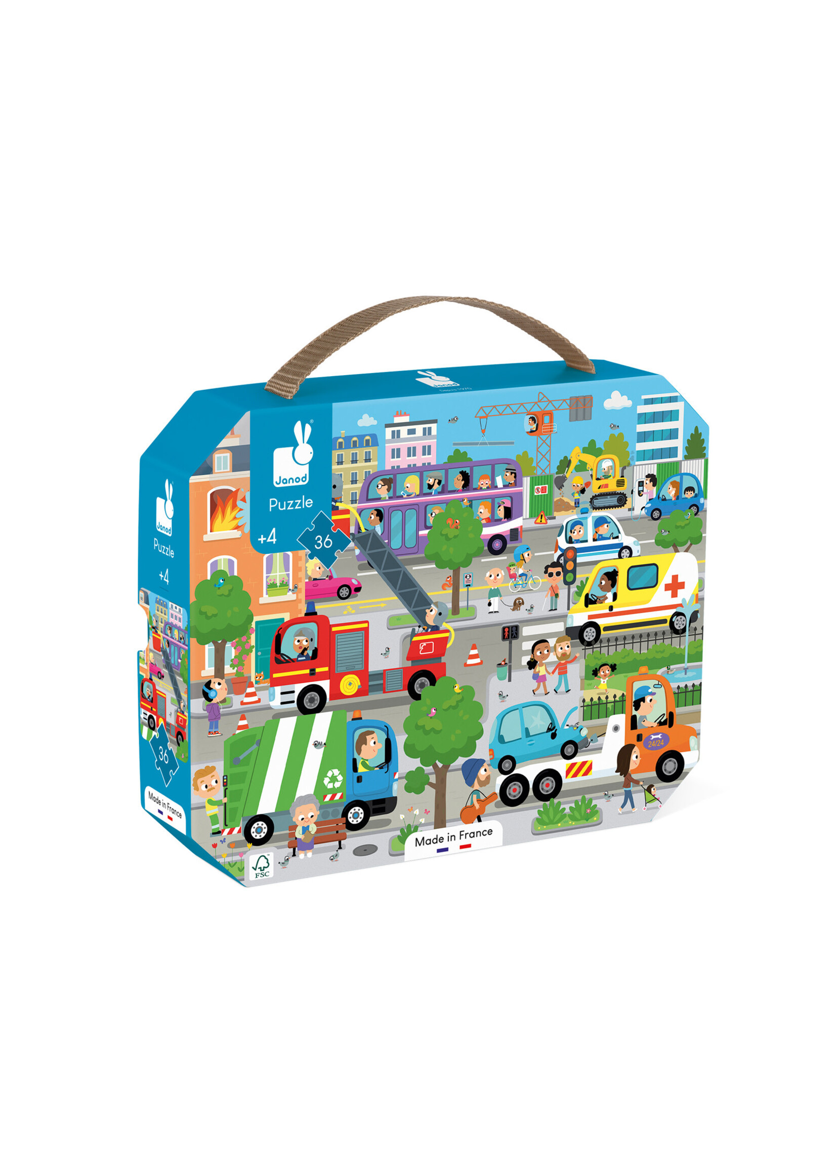 Janod Janod Puzzel – De stad 36 stukjes