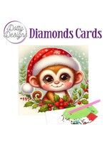 Dotty Designs Dotty Designs Diamond Cards - Christmas Monkey