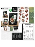 Find it Trading 3D Velvet Cards A6 - Floral Christmas