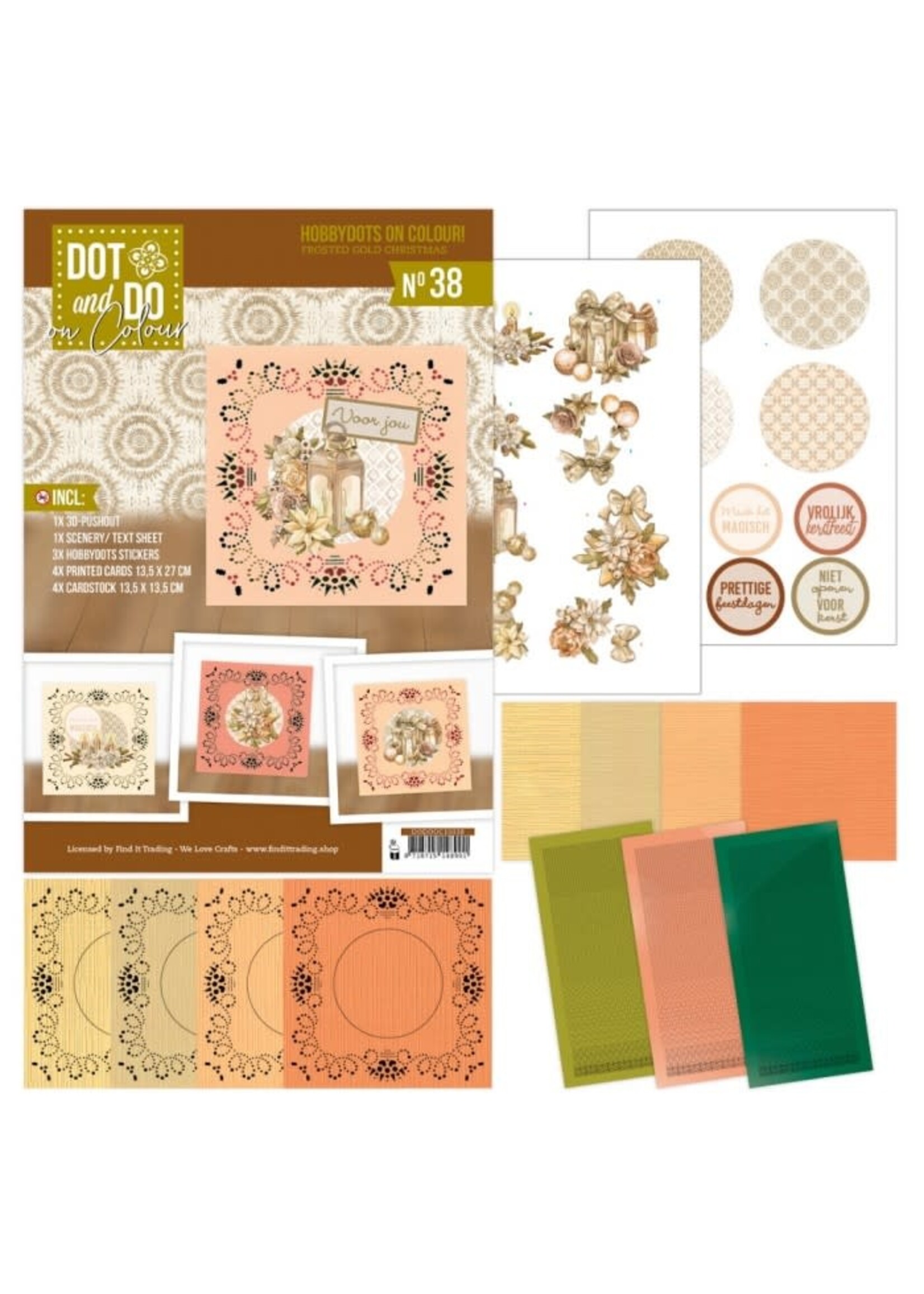 dot and do Hobbydots on Colour 38 - Frosted Gold Christmas