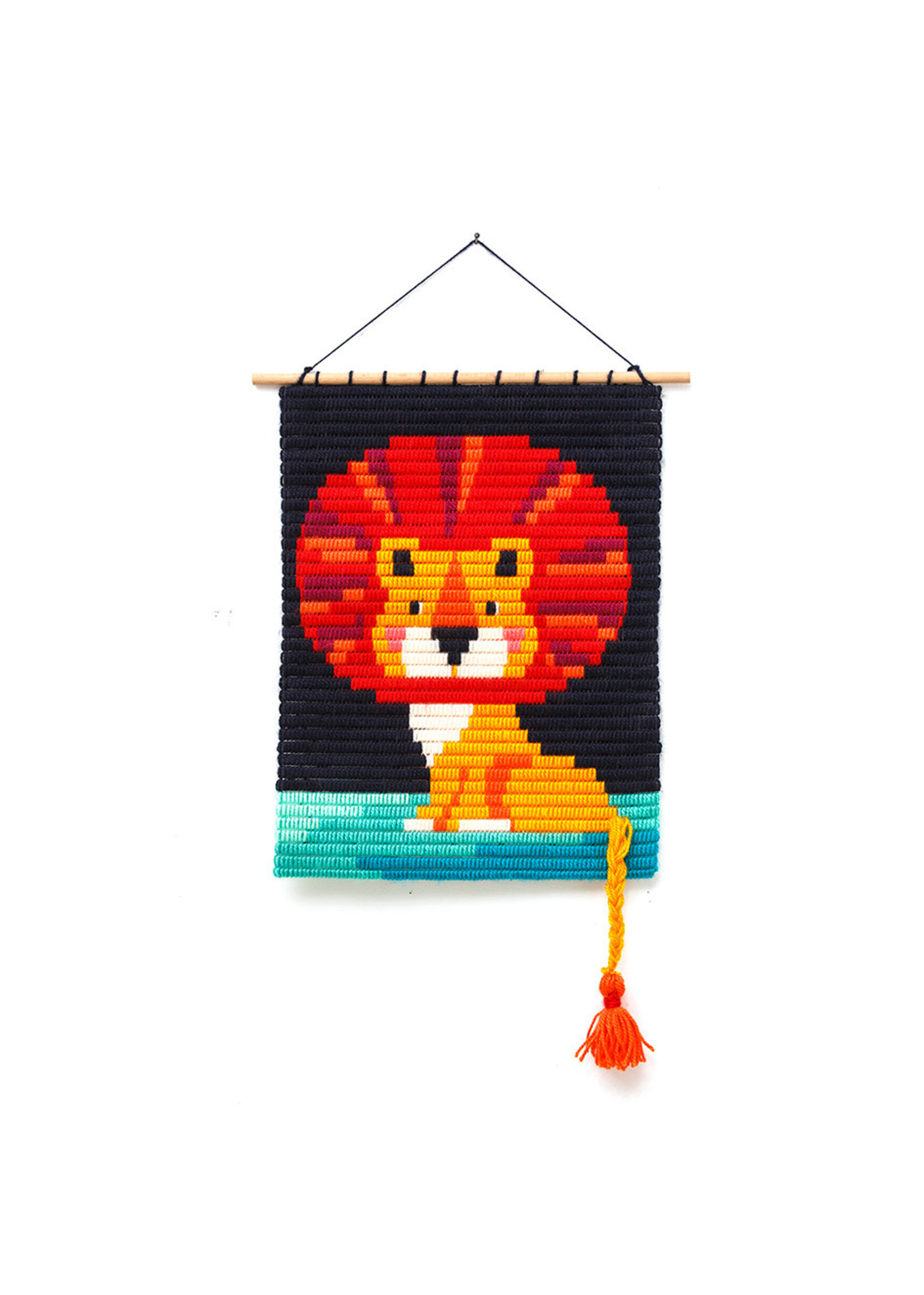 Sozo Sozo – Wall art embroidery kit Leeuw