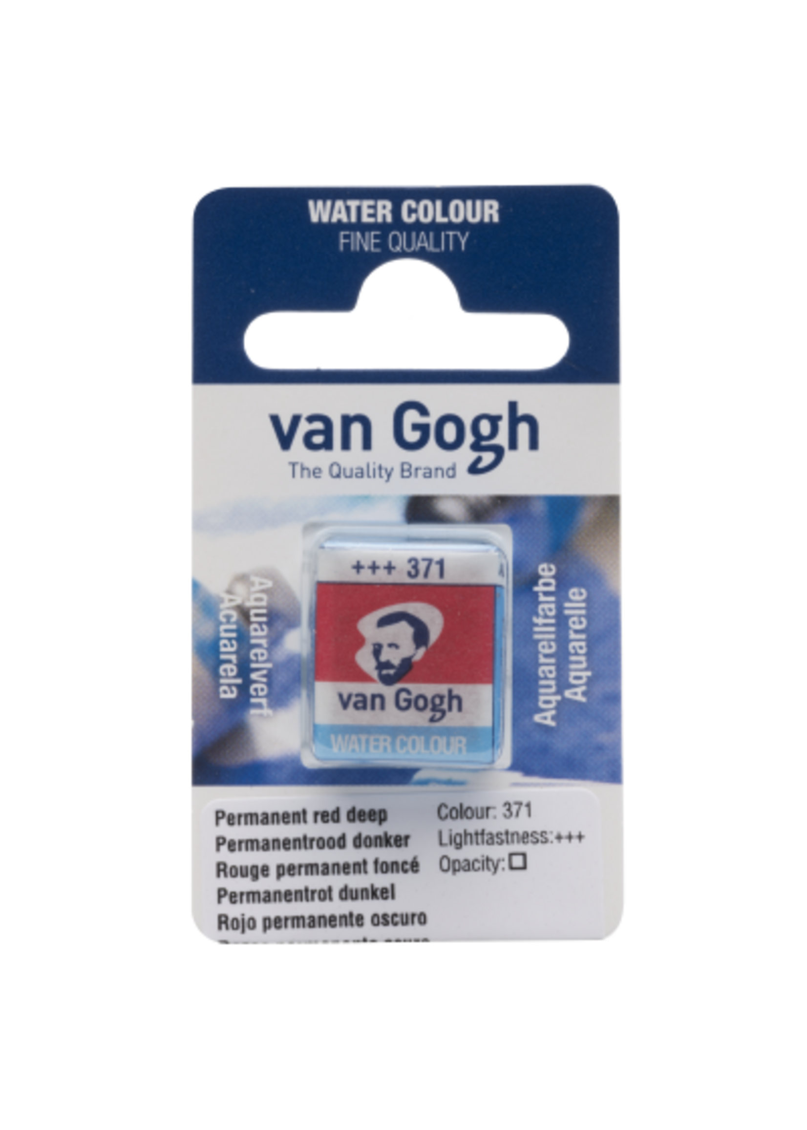 VAN GOGH Van Gogh Aquarelverf Napje 1 piece Permanentrood Donker 371