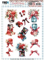 find it 3D Pushout Sheet - Berries Beauties - Frosted Florals - Vase