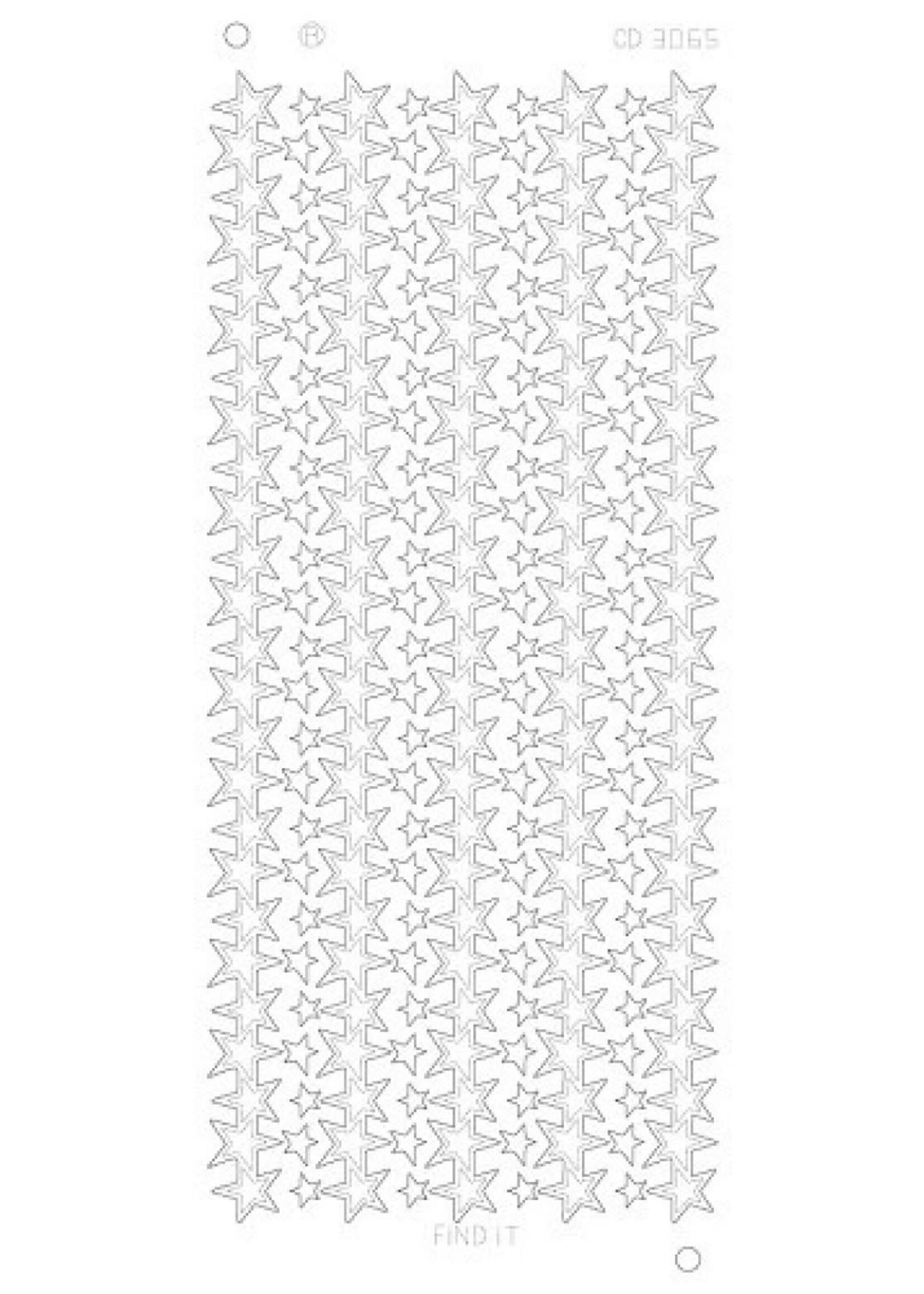 find it Star Lines Large Platinum - Zilver