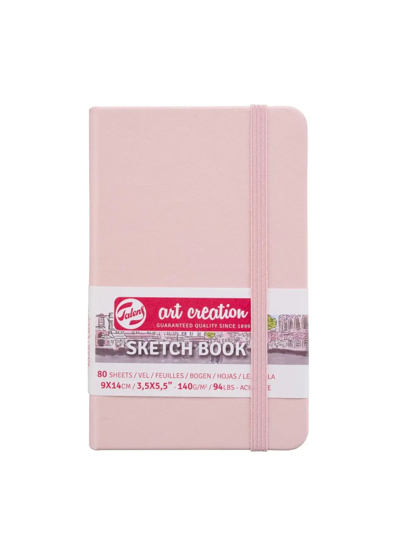 Talens Talens Art Creation Schetsboek Pastel Roze 9 x 14 cm 140 g 80 Vellen