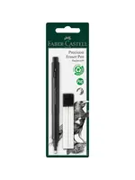 Faber-Castell Gumpen Faber-Castell Precision zwart inclusief navulgummen