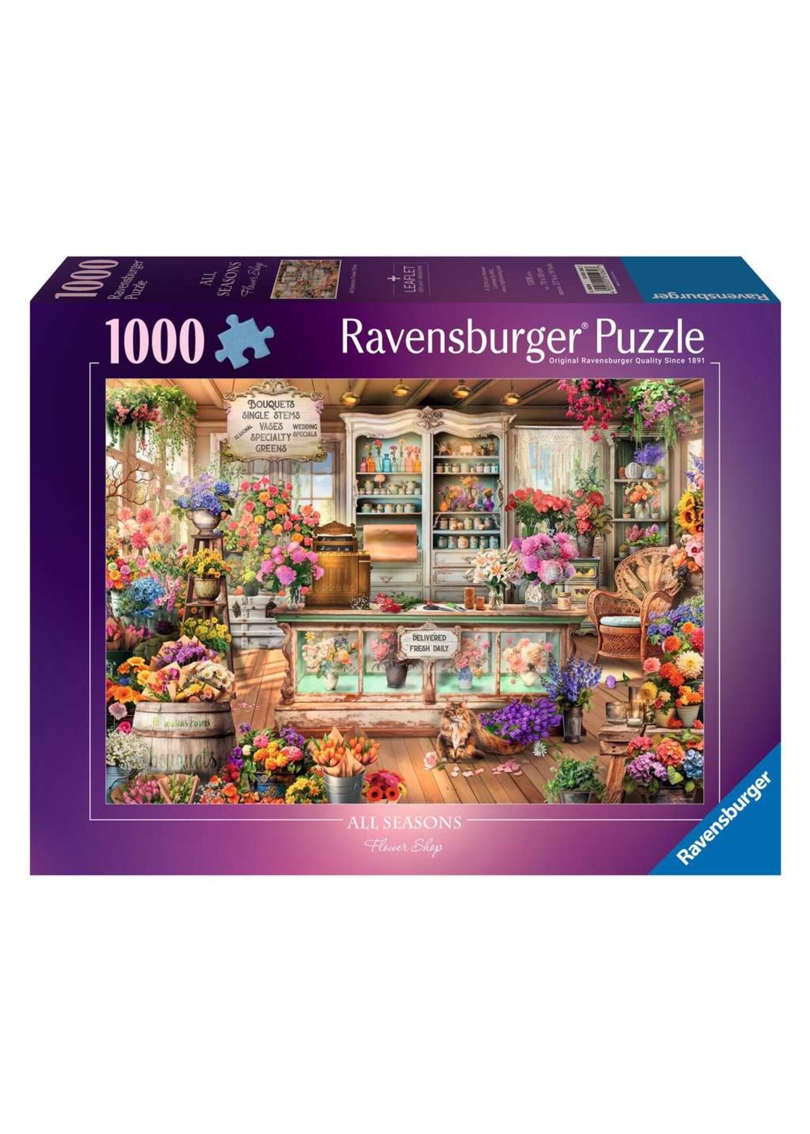 Ravensburger Ravensburger Puzzel All seasons flowershop (1000 stukjes)