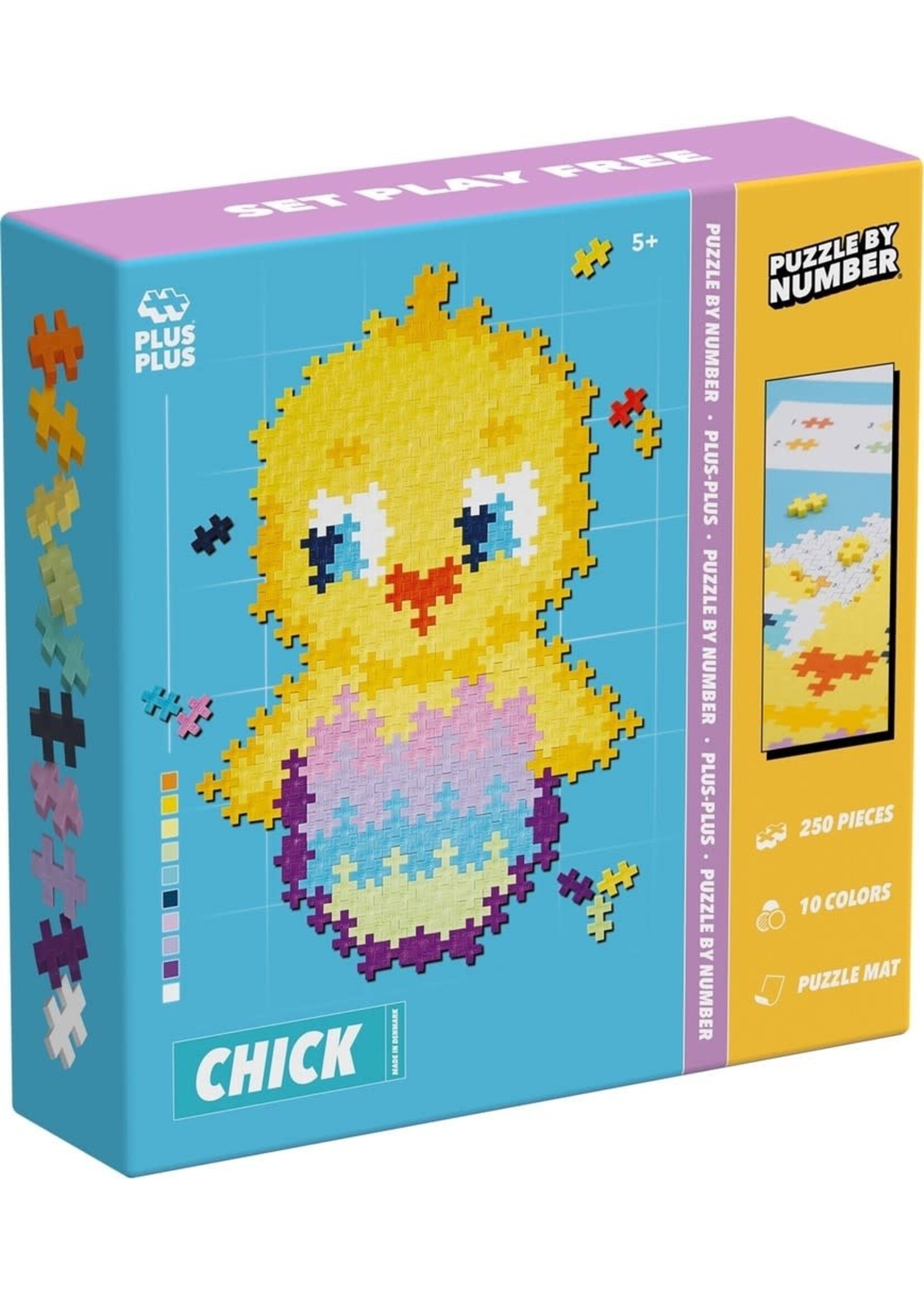Plus-Plus Plus Plus Puzzle by Number kuiken  250 stuks (3964)