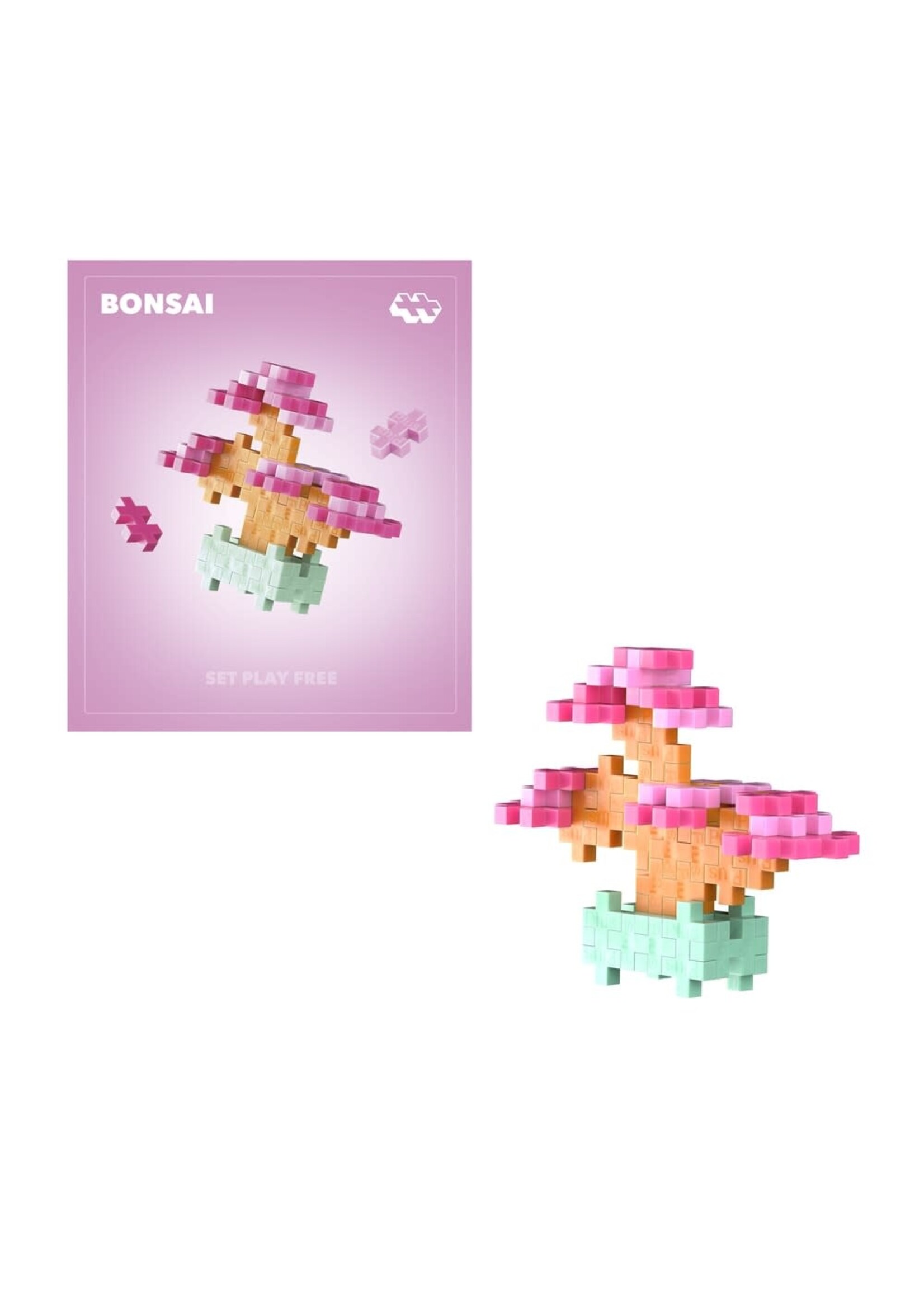 Plus-Plus Plus Plus Plant Packs - Pink Bonsai Flowers & Plants (4339)