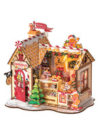 Robotime Robotime DIY Kerst , Gingerbread House, DIY Miniatuurhuis, DG176, 23,5×17,5×22 cm