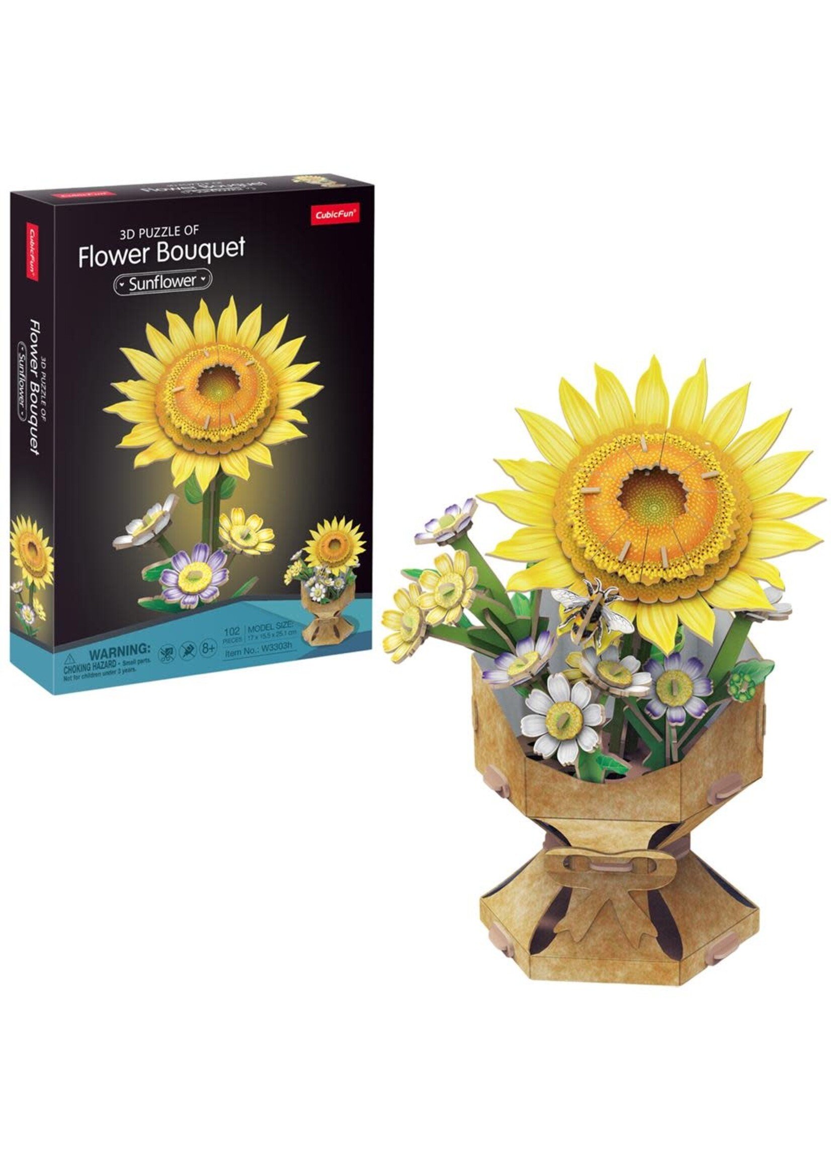 Cubic Fun Cubic Fun 3d Puzzel Flower Zonnebloem