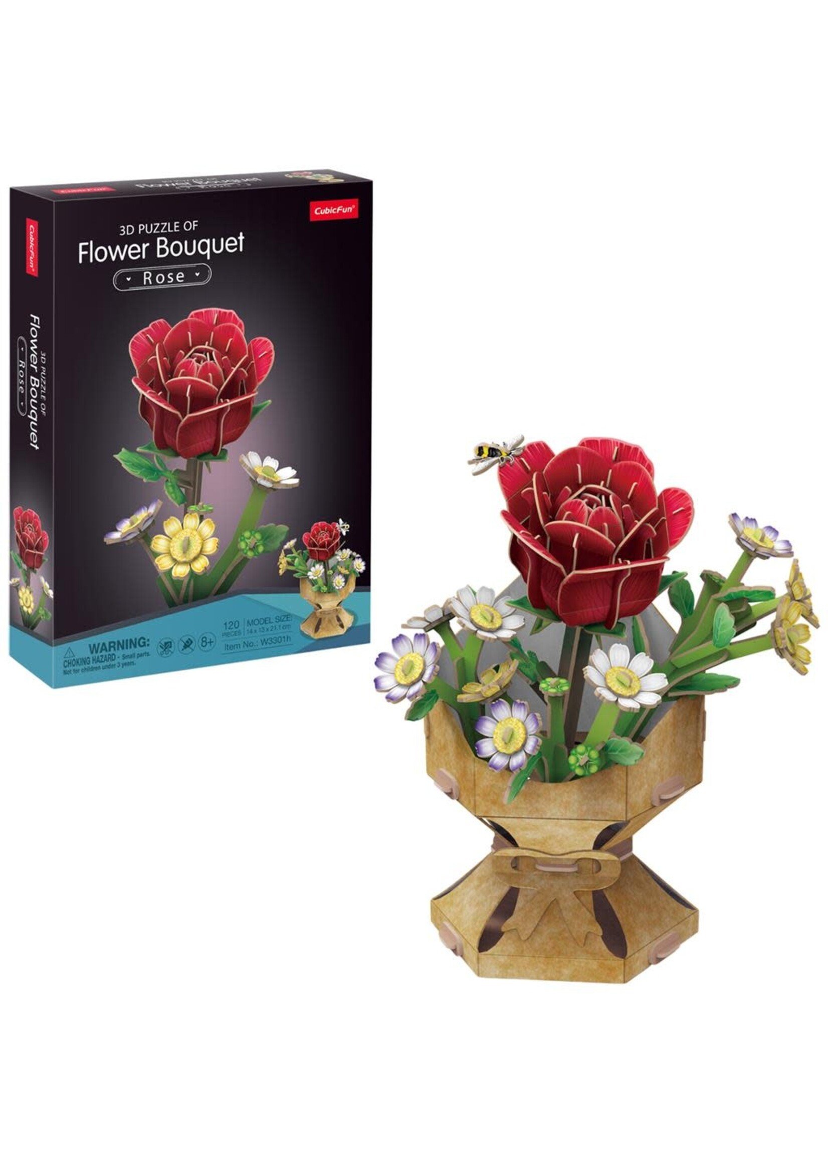 Cubic Fun Cubic Fun 3d Puzzel Flower Roos