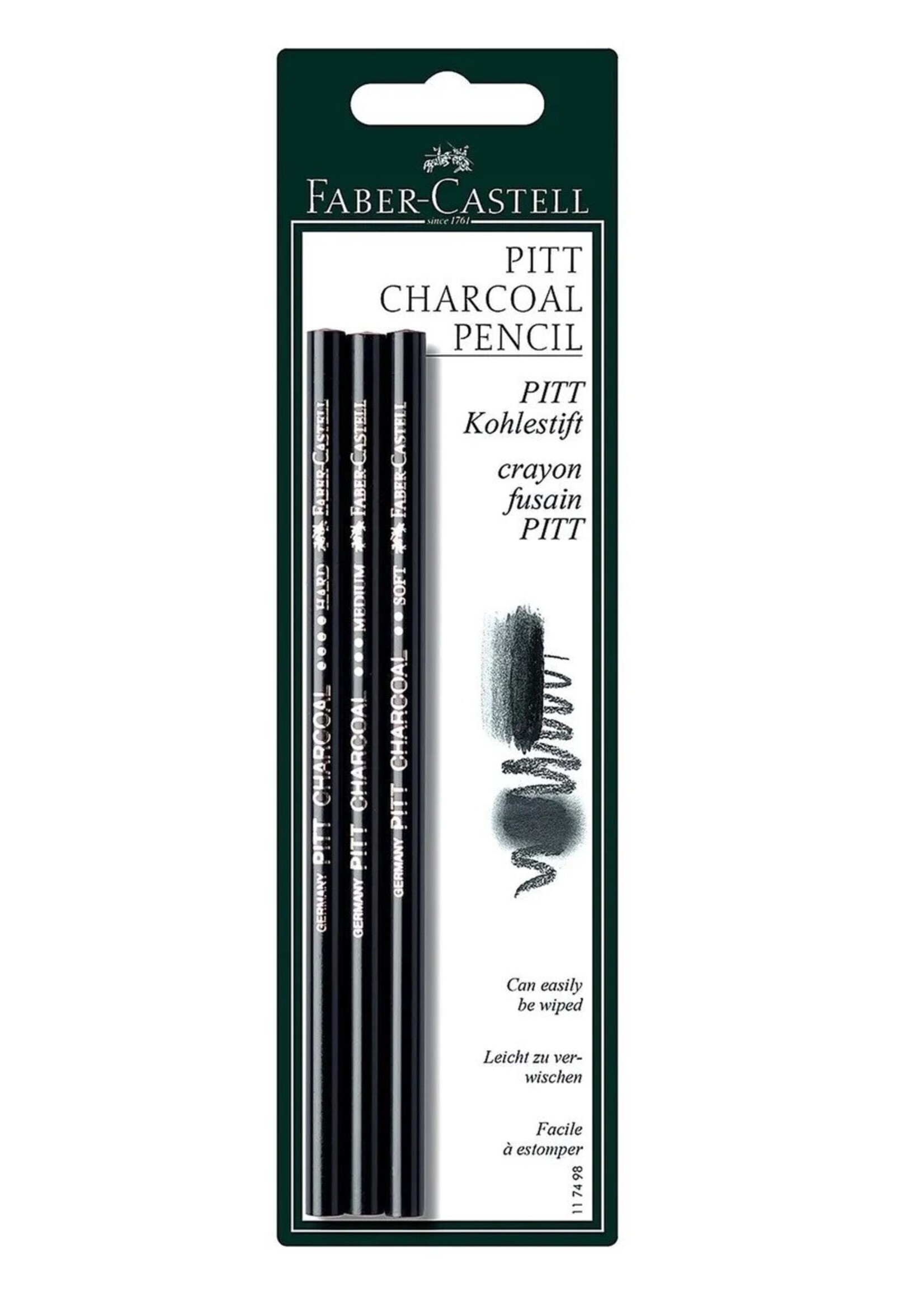 Faber-Castell Faber-Castell Houtskool  Pitt Monochrome 3 stuks