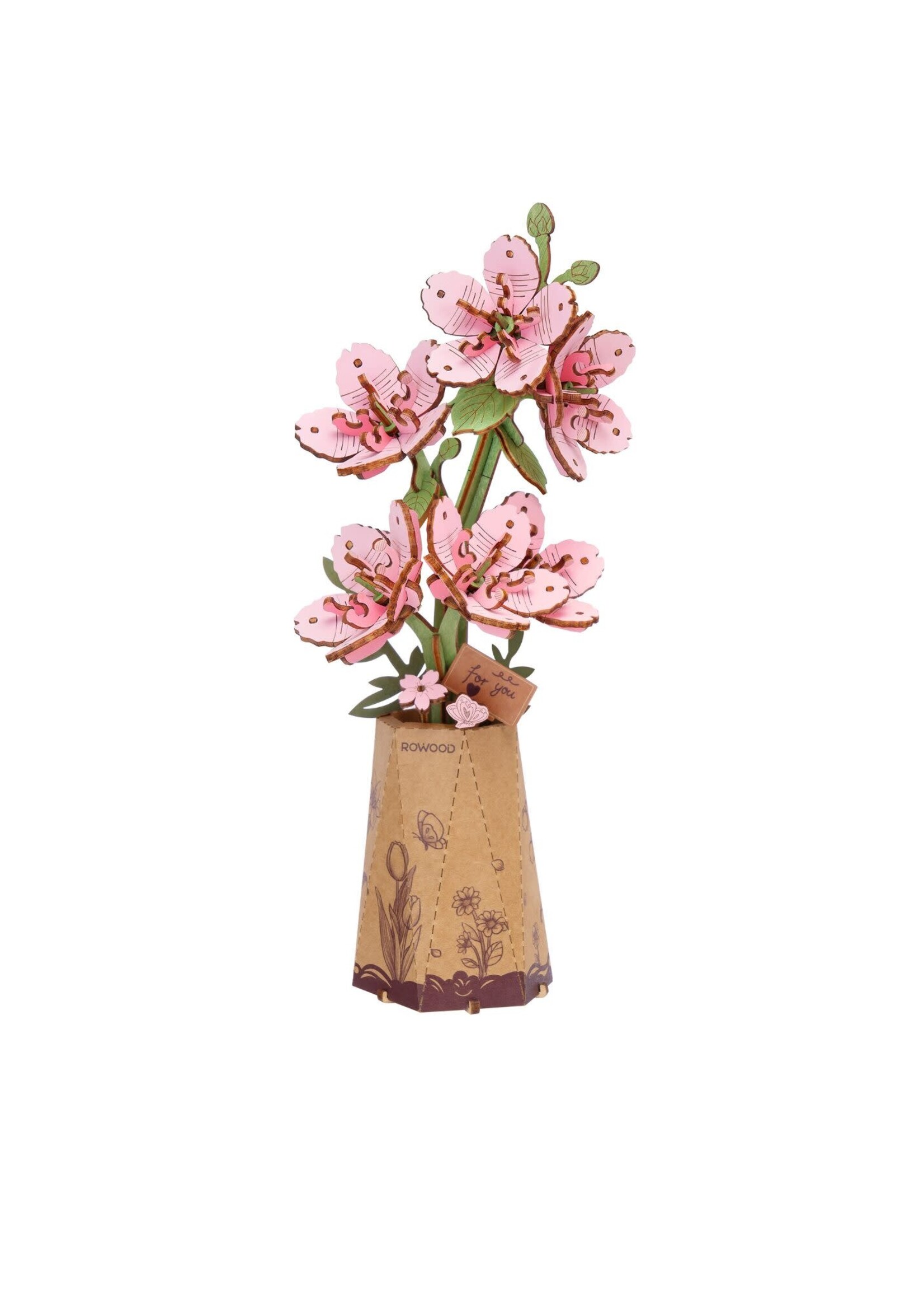 Rowood Robotime, DIY Houten Bloem, Sakura