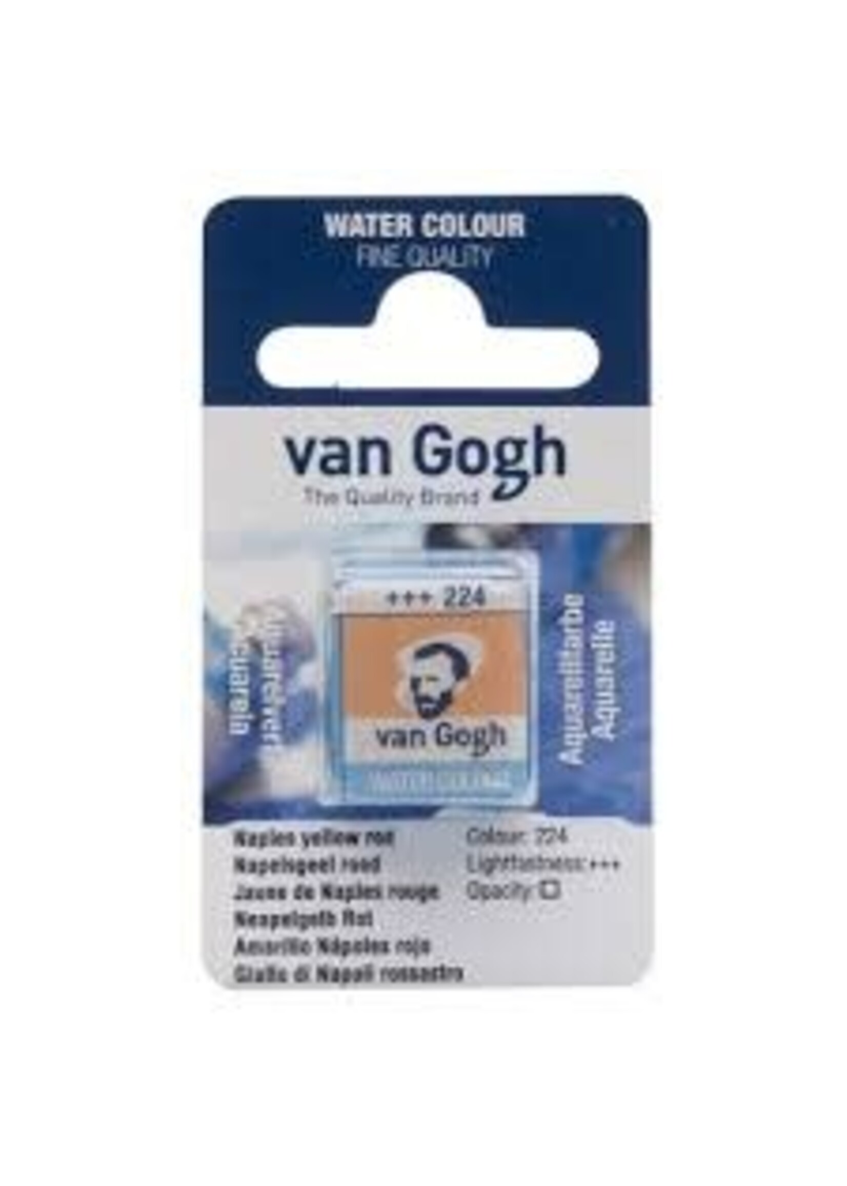 VAN GOGH Van Gogh Aquarelverf Napje 1 piece Napelsgeel Rood 224