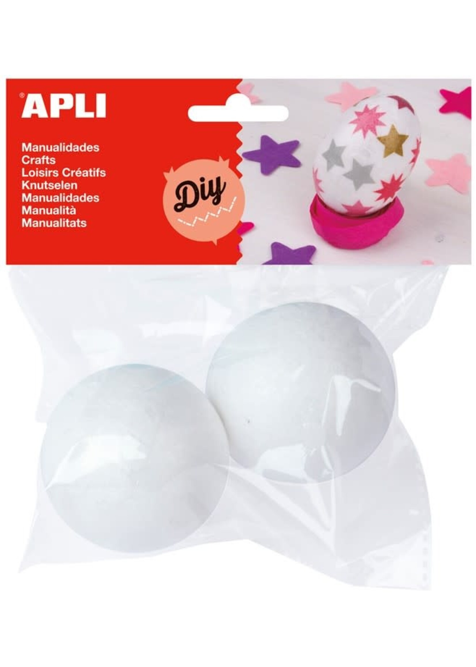 Apli Apli Piepschuimballen 60mm  2 stuks