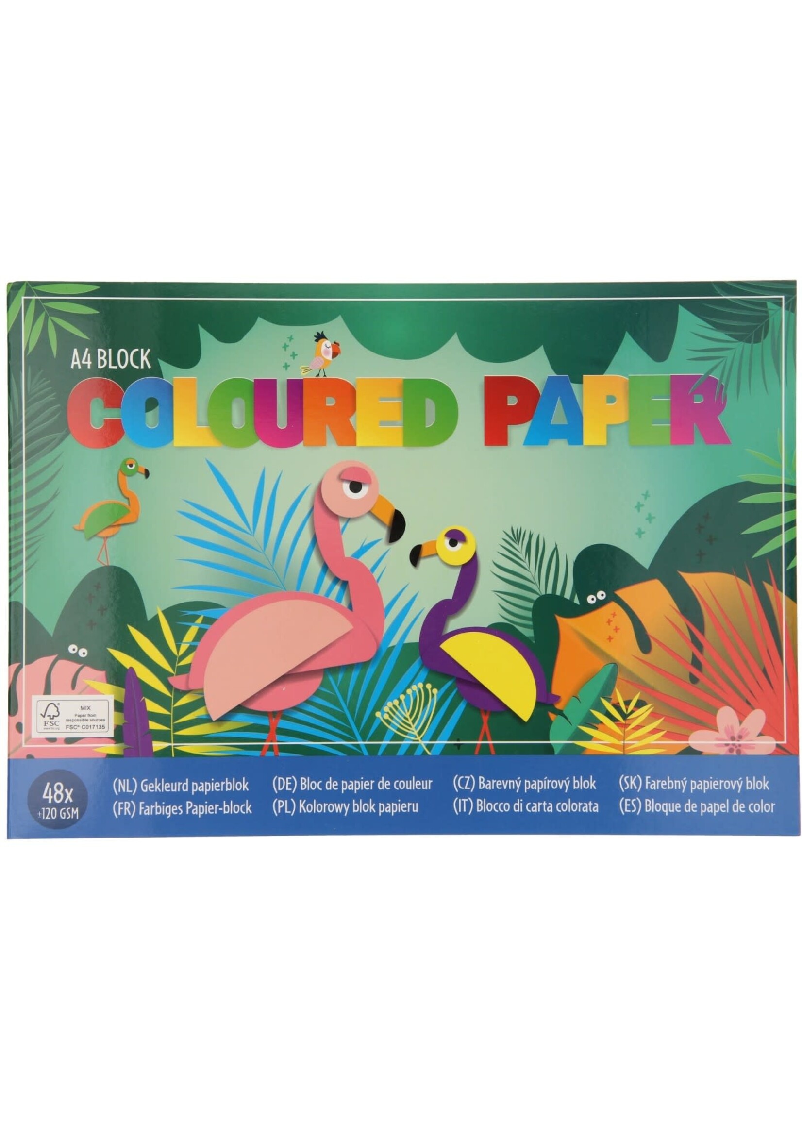 Wins Wins Gekleurd Hobbypapier A4 Multi 48 vel
