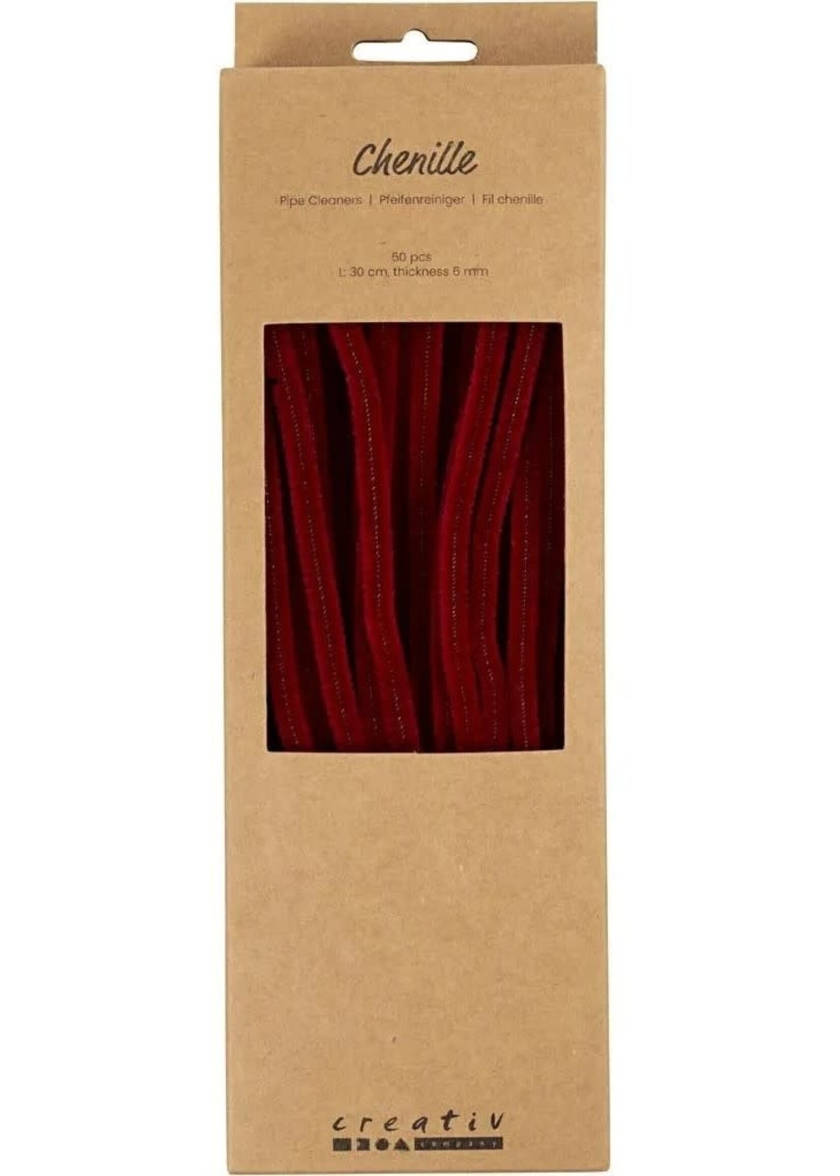 CChobby CC Chenilledraad Donkerrood