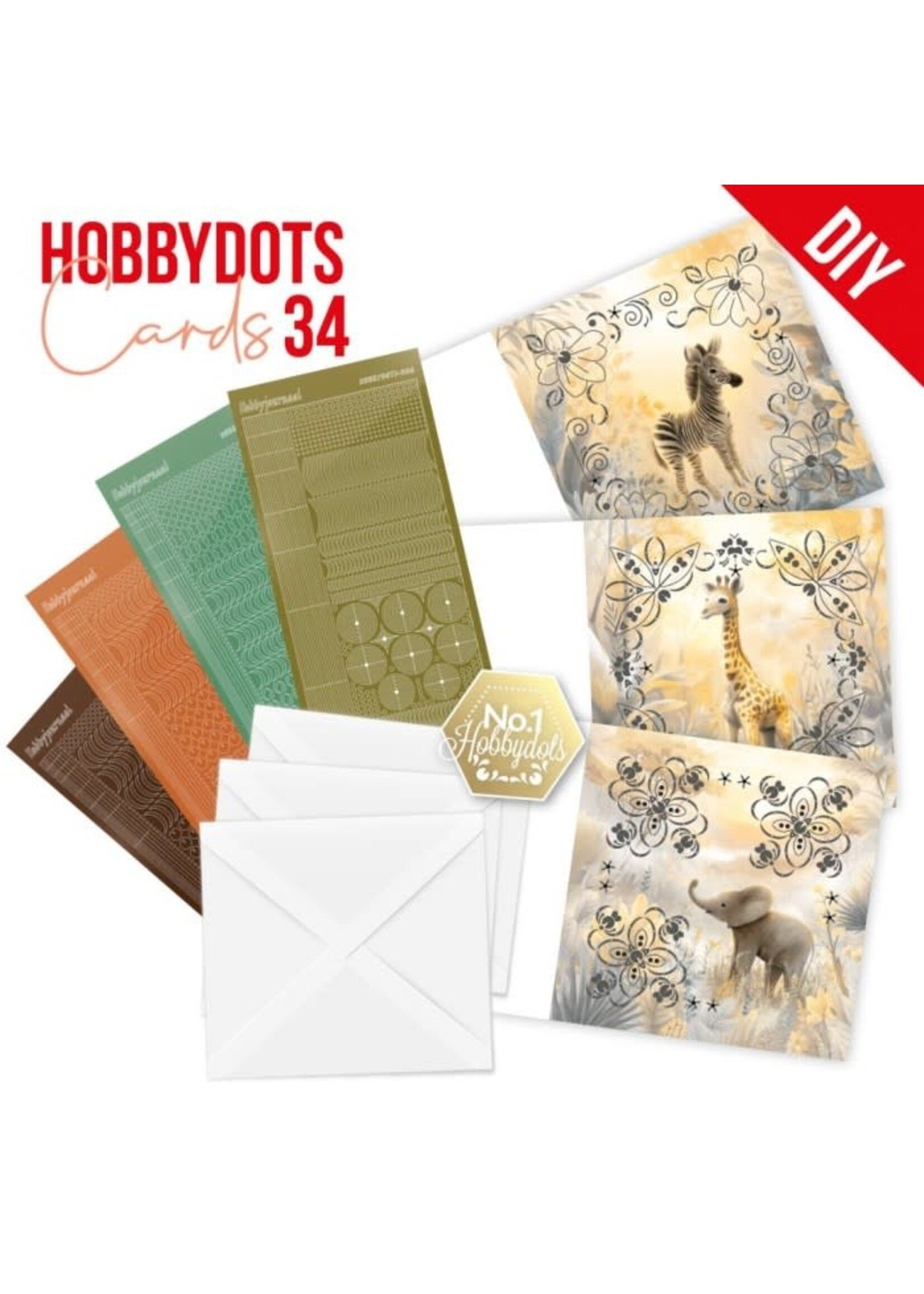 dot and do Dot and Do Cards 34 - Berries Beauties - Baby Wild Animals