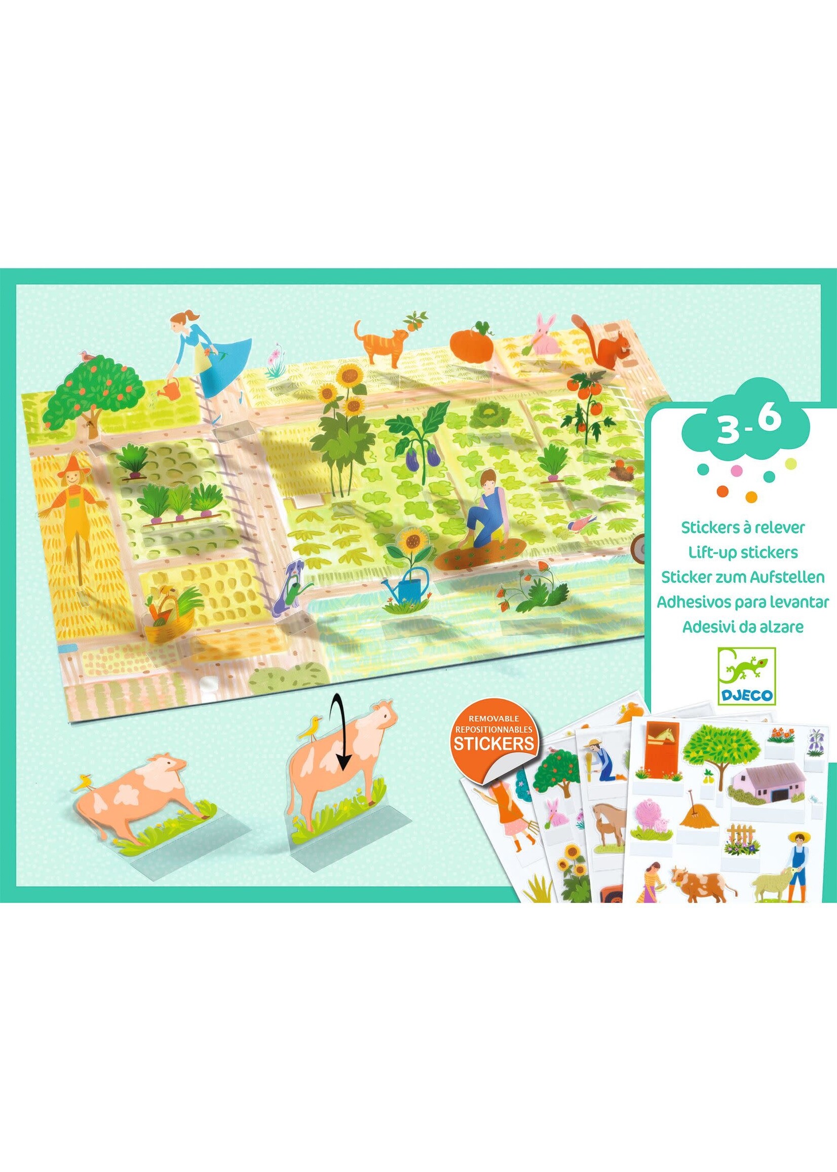 Djeco Djeco 3d stickers Boerderij