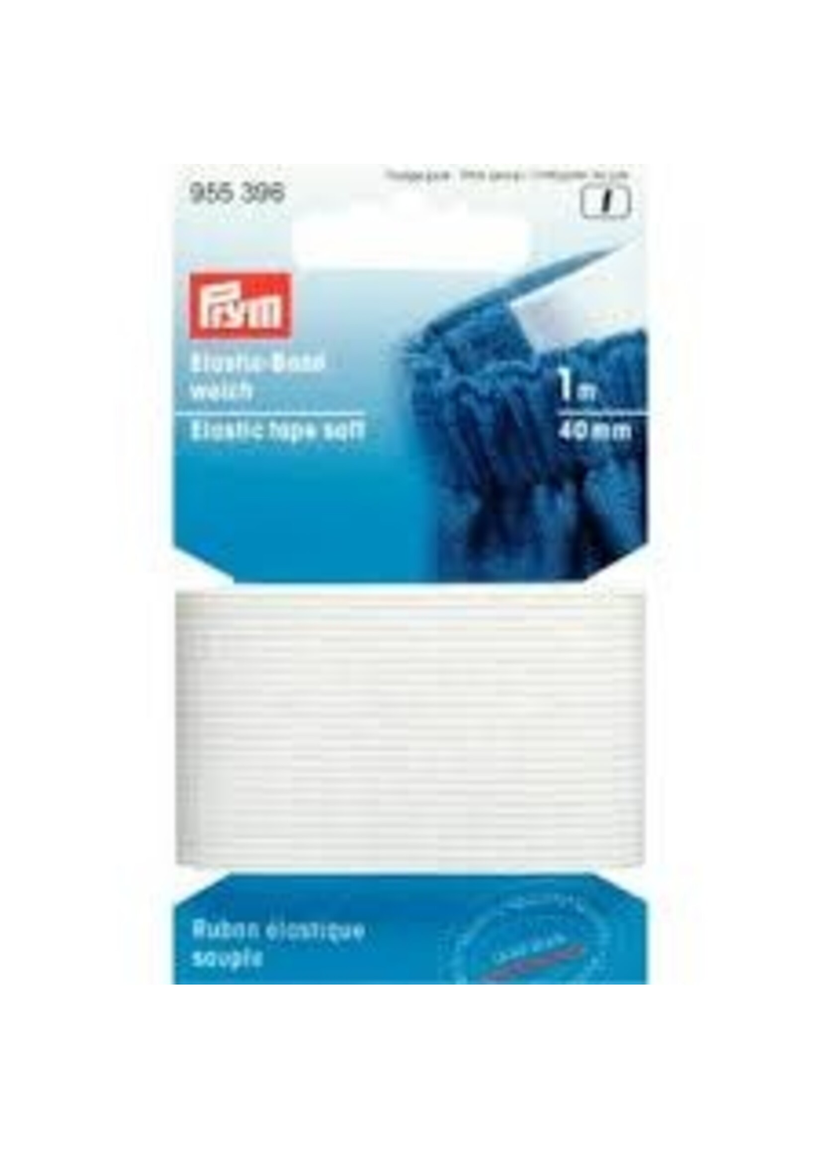 Prym Prym Band elastiek zacht 40mm wit - 5x1m