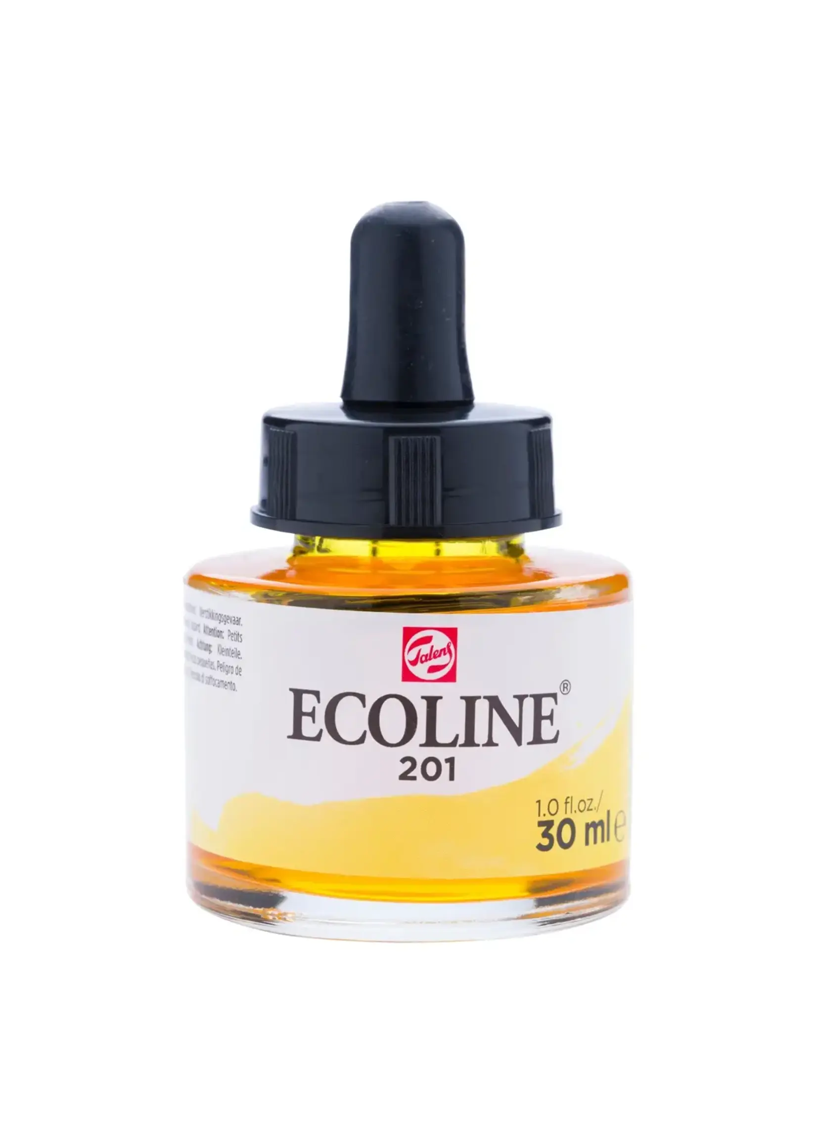 ECOLINE Ecoline Vloeibare Waterverf Fles 30 ml Lichtgeel 201
