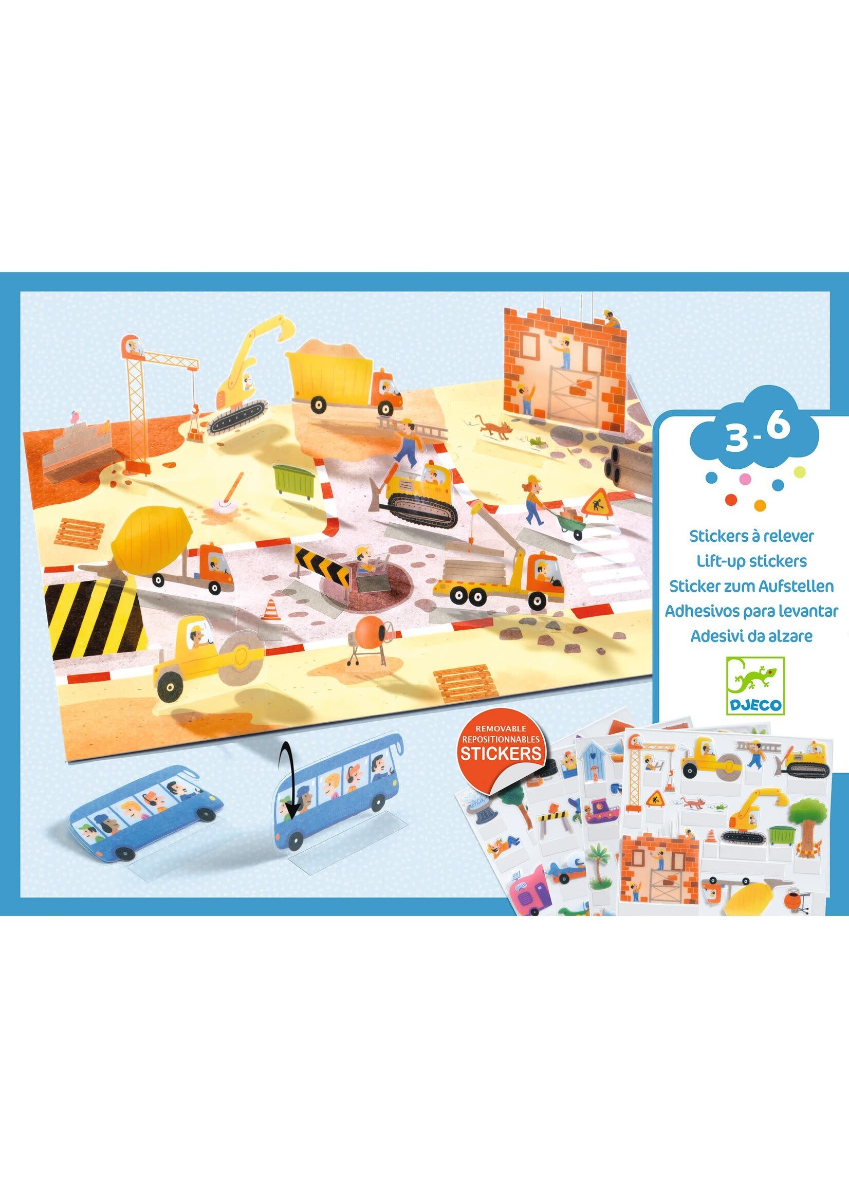 Djeco Djeco Voertuigen stickervel