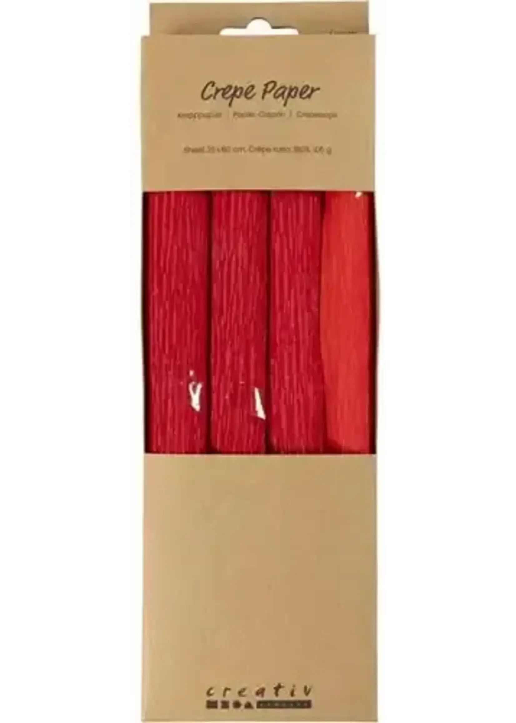 CChobby CC Crêpepapier Rood 4 vel