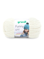 Grundl Grundl funny 100 gram, kleur 5 gebroken wit