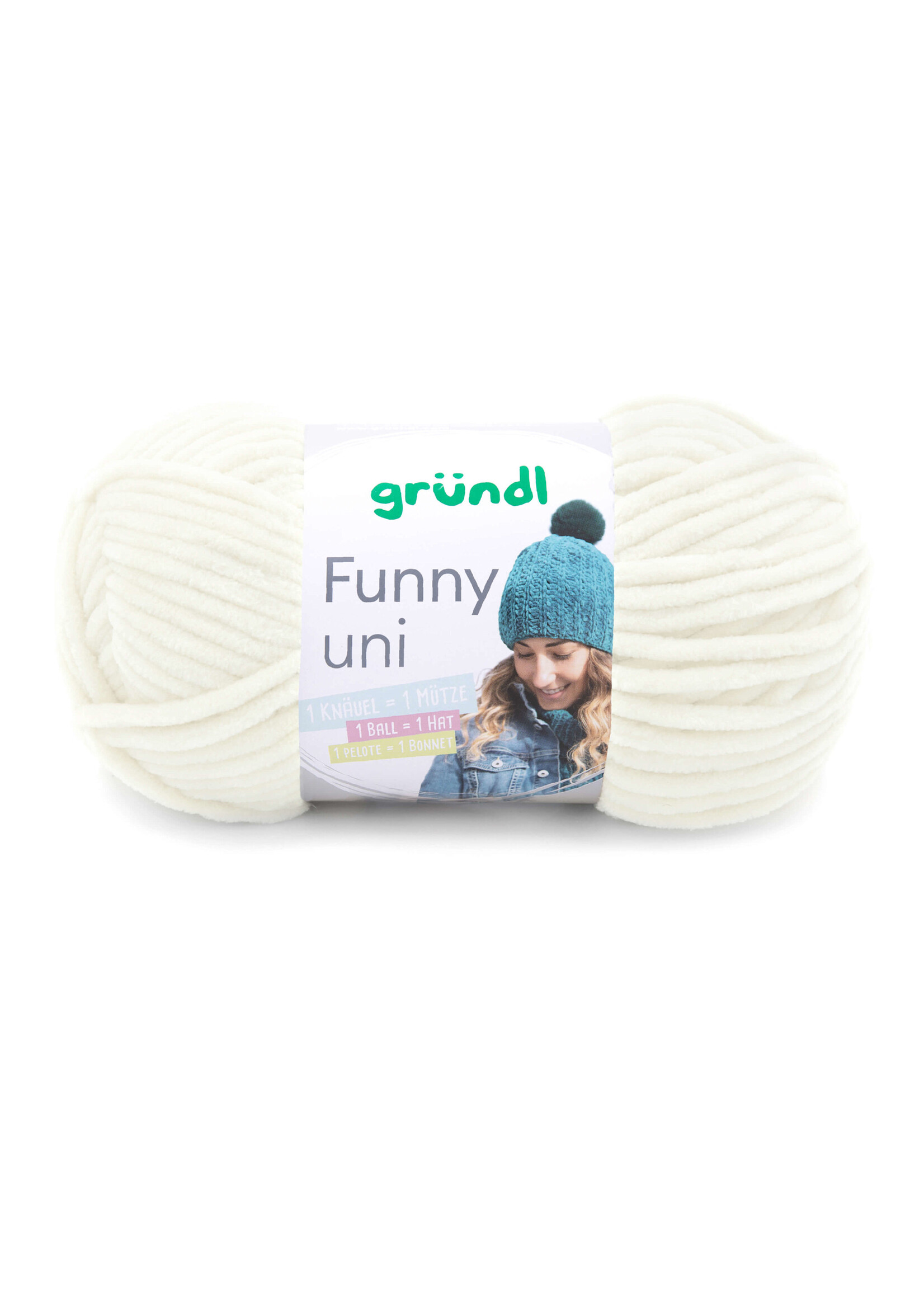 Grundl Grundl funny 100 gram, kleur 5 gebroken wit