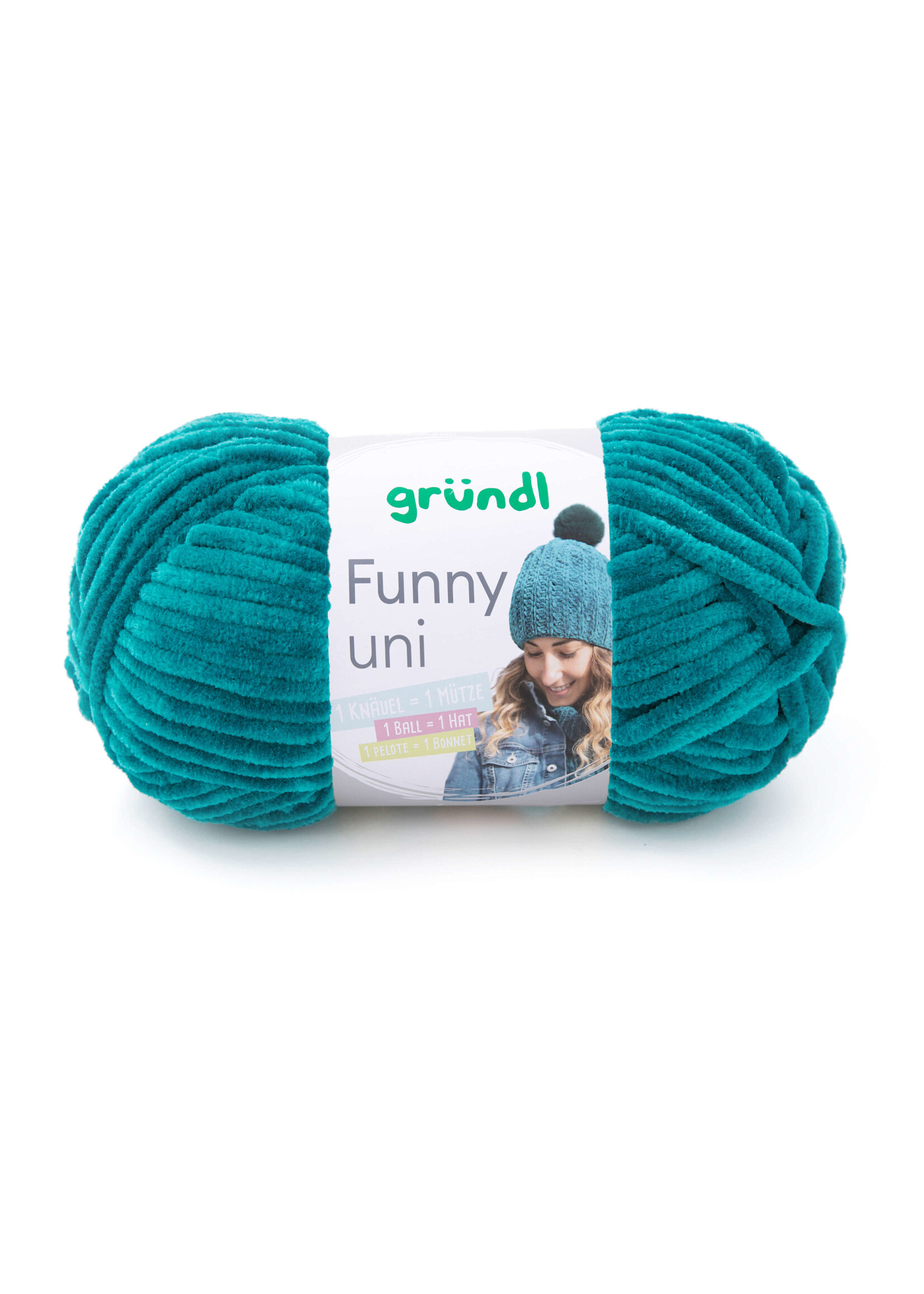 Grundl Grundl funny 100 gram, kleur 18, petrol