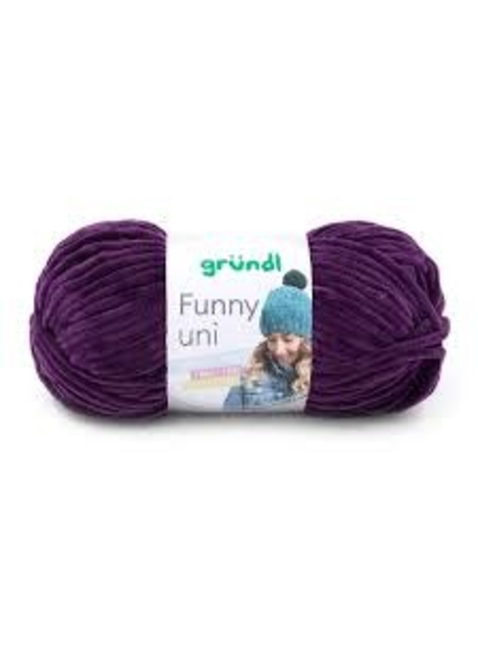 Grundl Grundl funny 100 gram, kleur 16, Aubergine