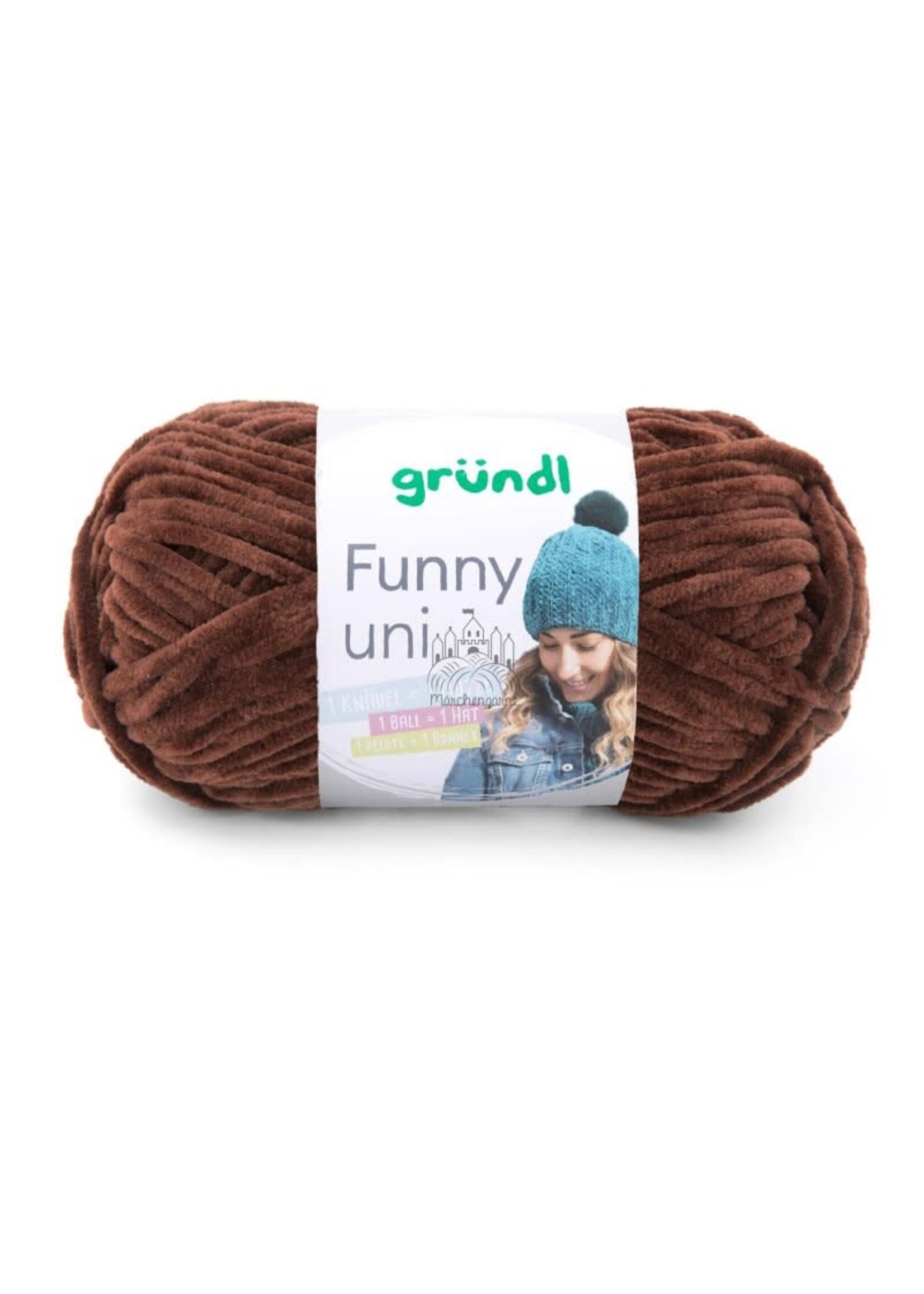 Grundl Grundl funny 100 gram, kleur 20, Bruin