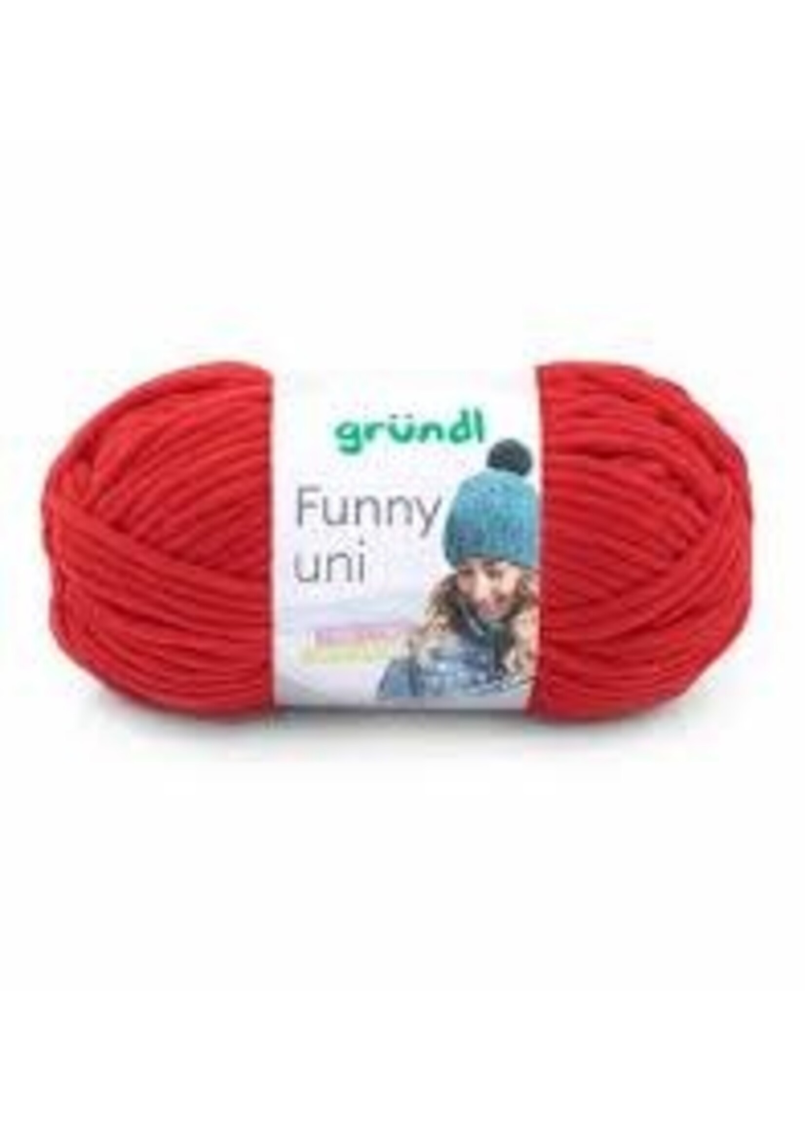 Grundl Grundl funny 100 gram, kleur 11, Rood