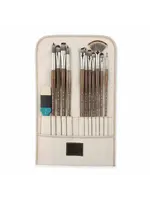 Pan Art Pan Art Roletui penselen leeg 12 vakken lang 36,5x22cm