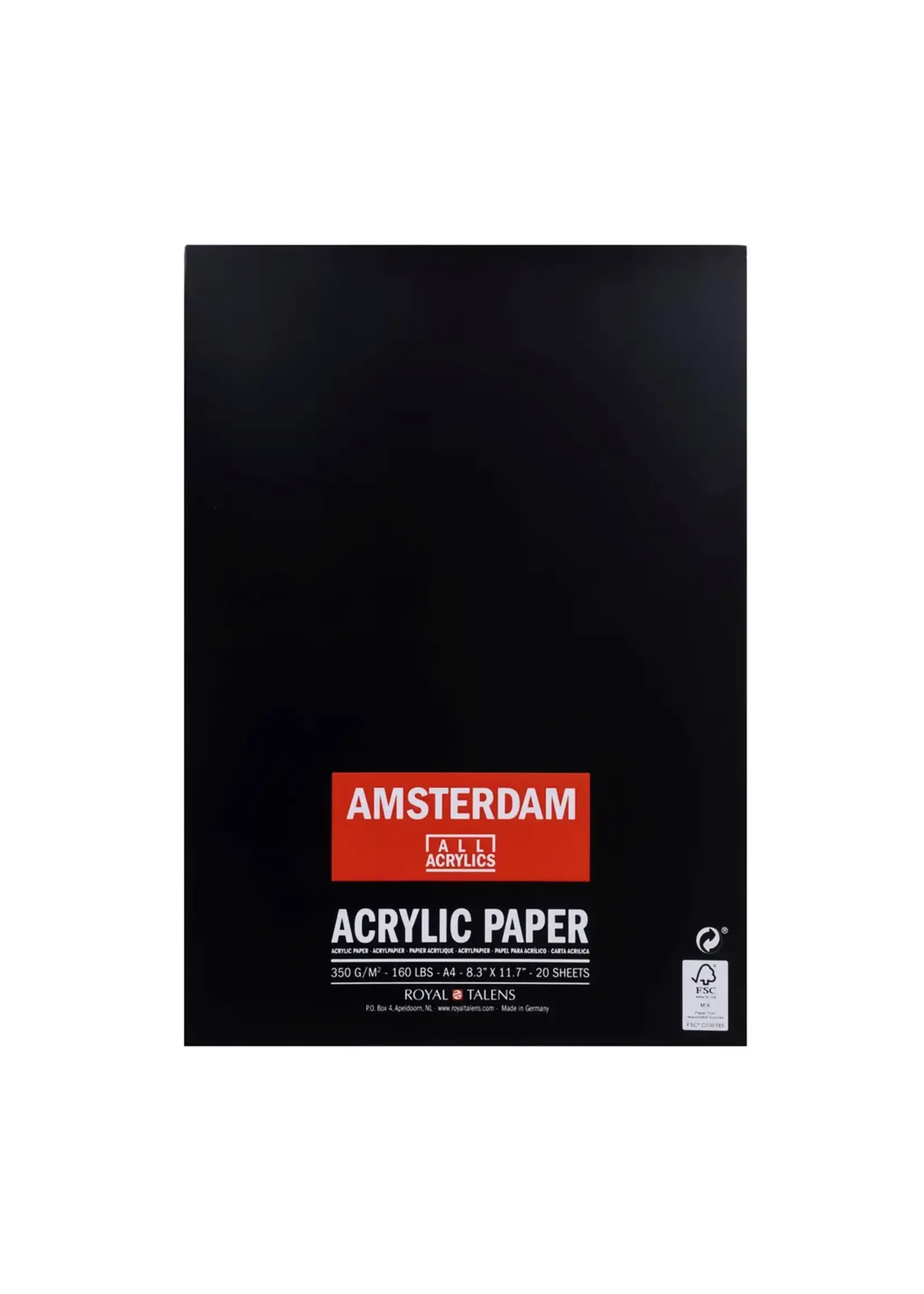 Talens Amsterdam Amsterdam Acrylpapier | 21 x 29,7 cm (A4), 350 g, 20 vellen