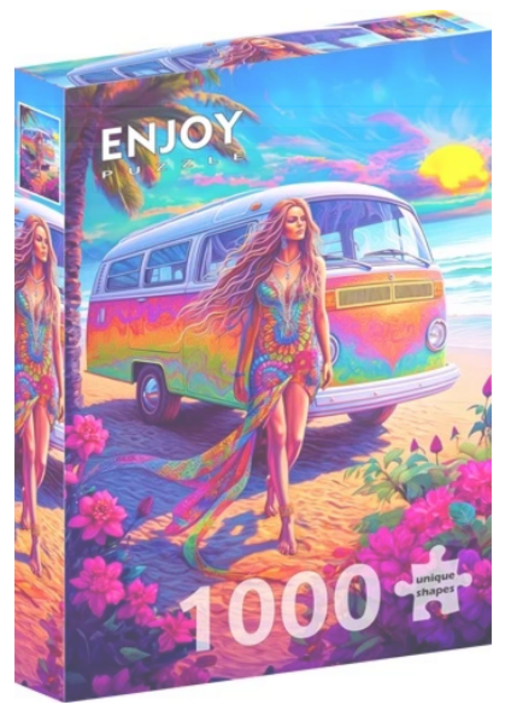 Enjoy Puzzle Enjoy Hippie at Heart (1000 stukjes)