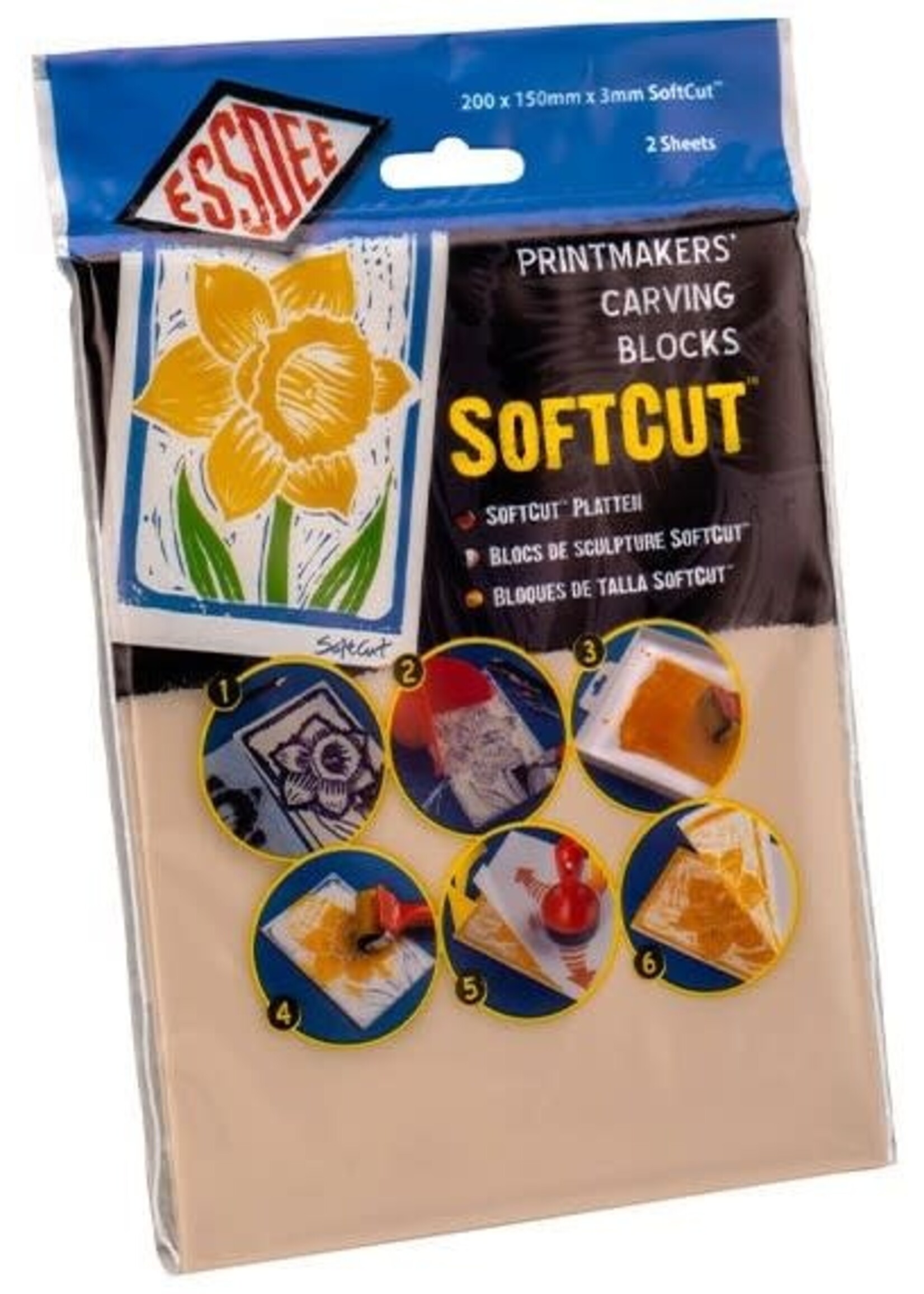 essdee Essdee Softcut 210x150x3 mm 2 stuks