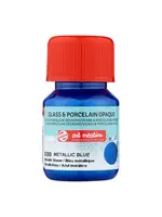 Talens Talens Art Creation Glass & Porcelain Dekkend Fles 30 ml Metallic Blauw 8200