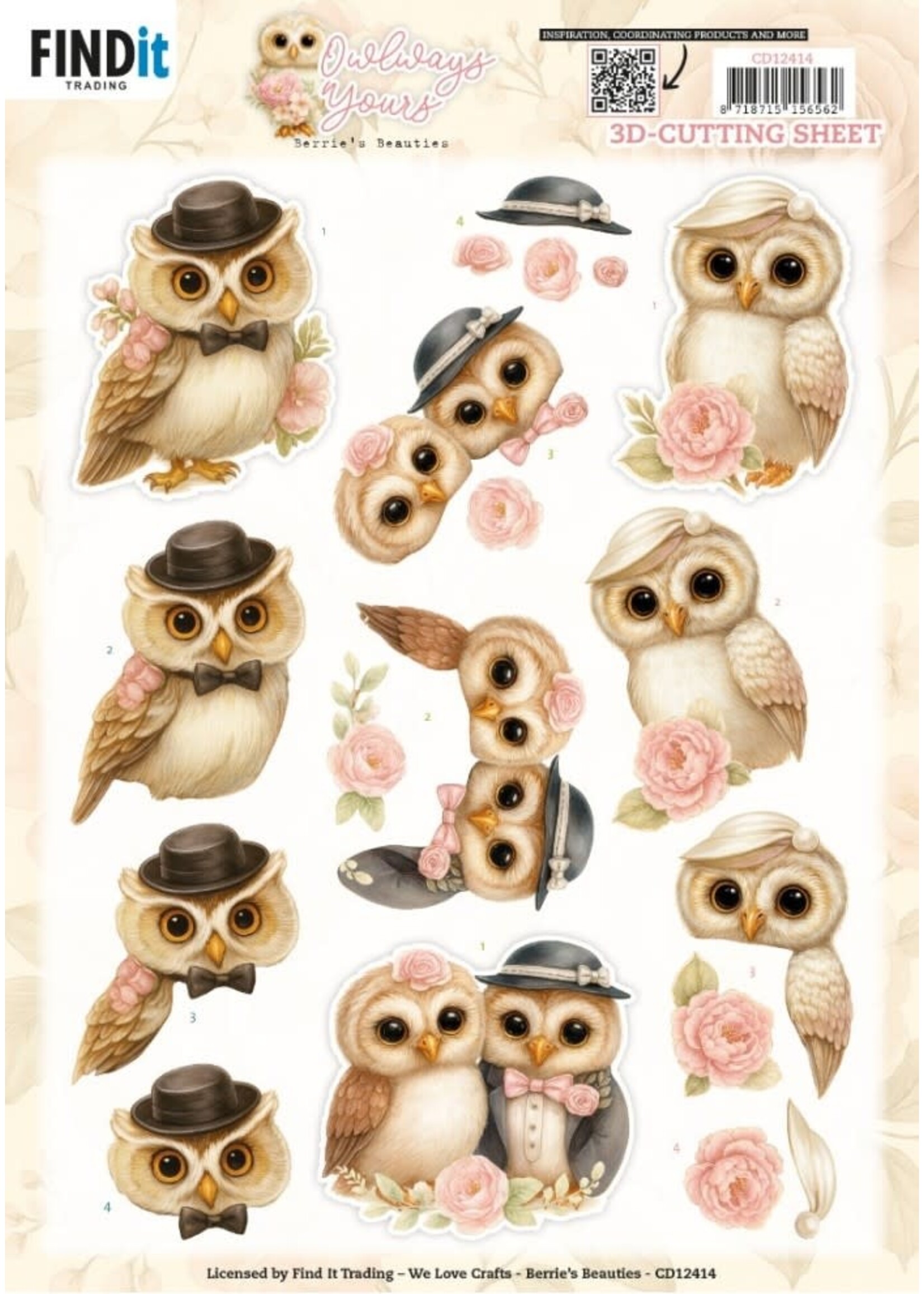 find it 3D Cutting Sheet - Berries Beauties - Owlways Yours - Charm