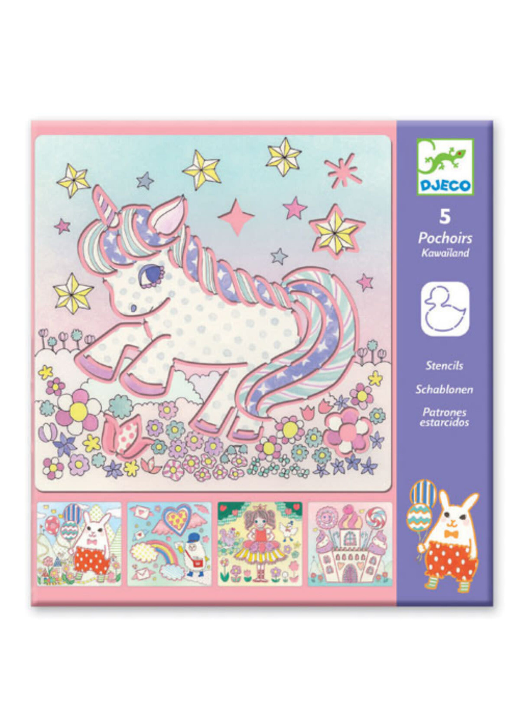 Djeco Djeco 8862 Tekensjablonen Kawaïland