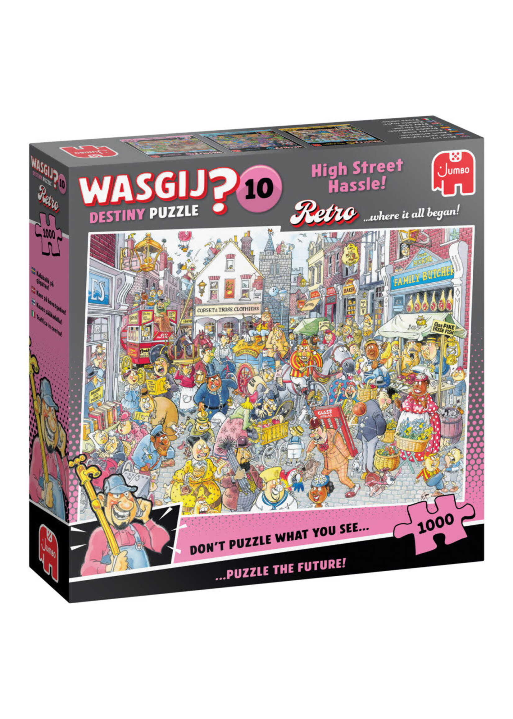 Jumbo Wasgij Retro Destiny 10 – Chaos in de Winkelstraat (1000 stukjes)