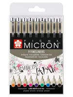 SAKURA Sakura Pigma Micron 05 Etui met 9 kleuren