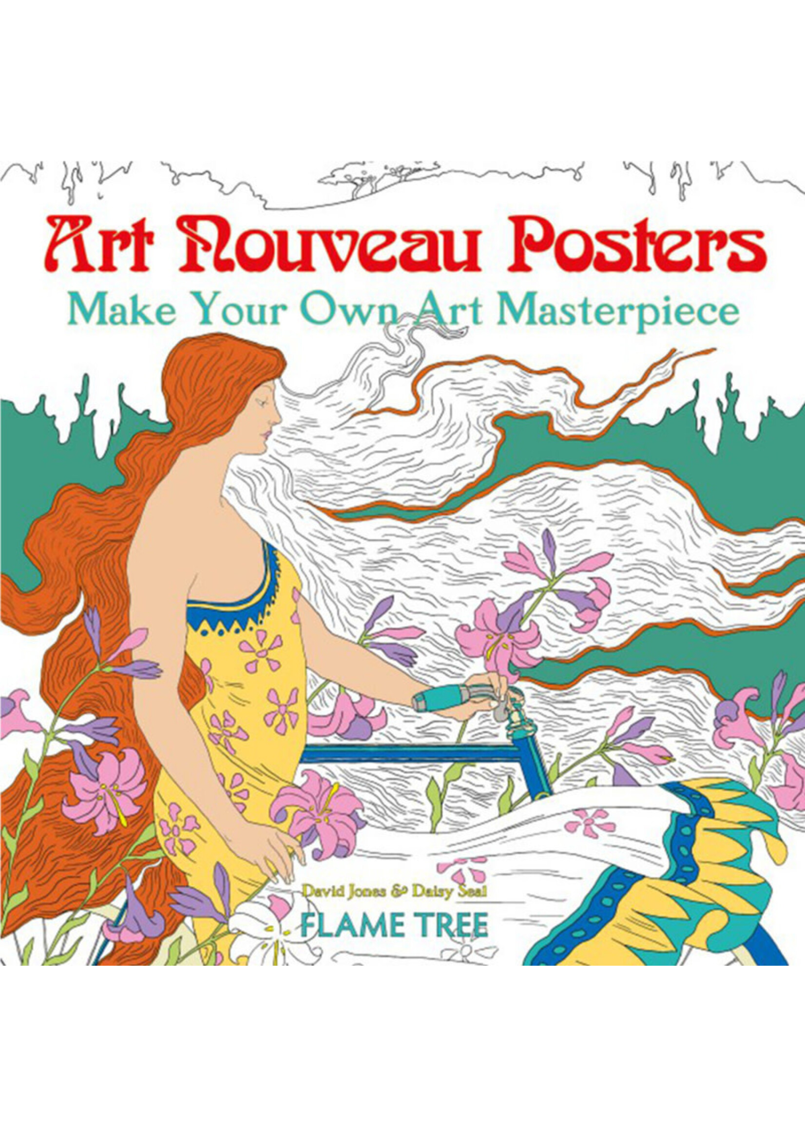 Flame tree kleurboek ART NOUVEAU posters