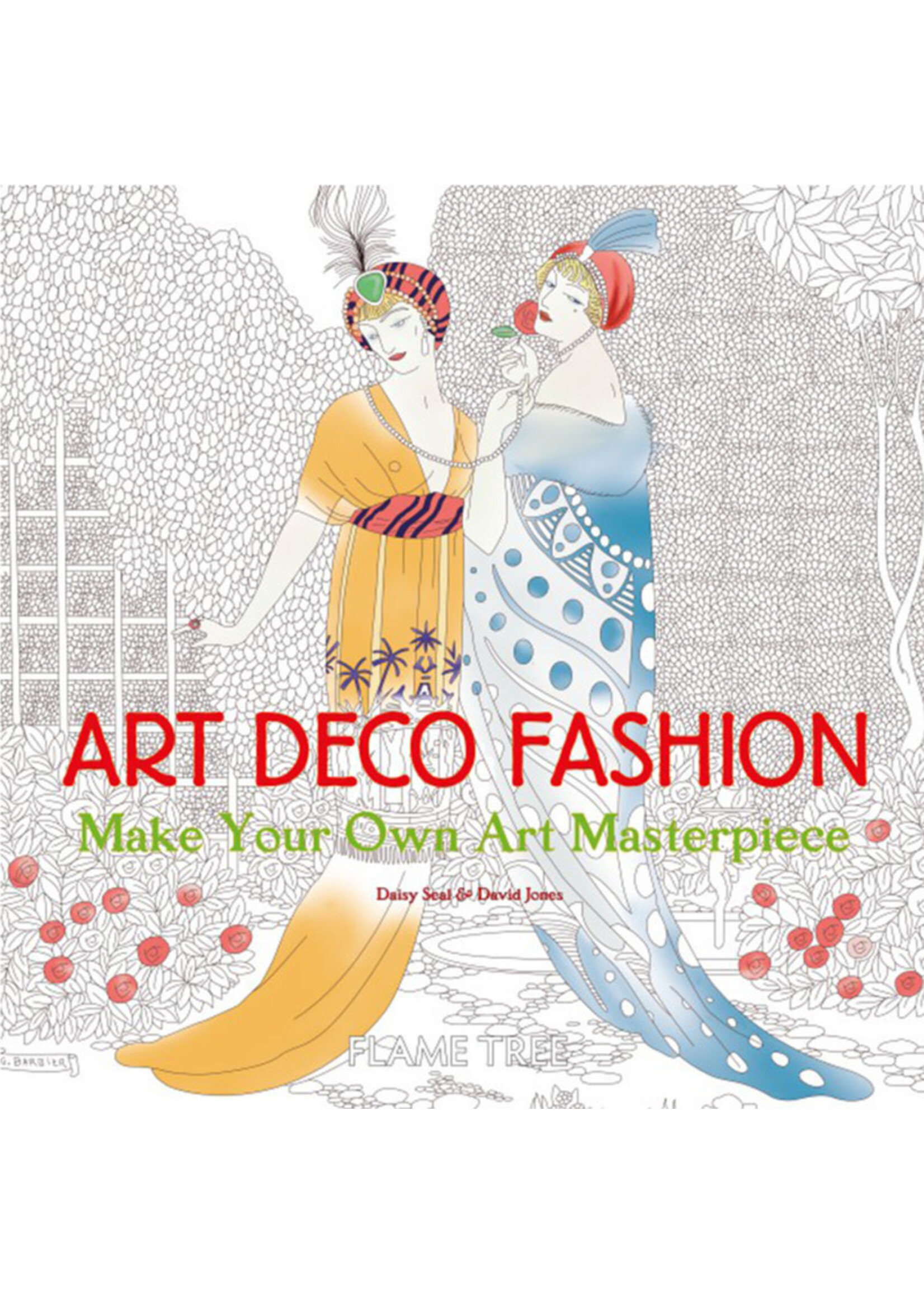 Flame tree Kleurboek Art deco fashion