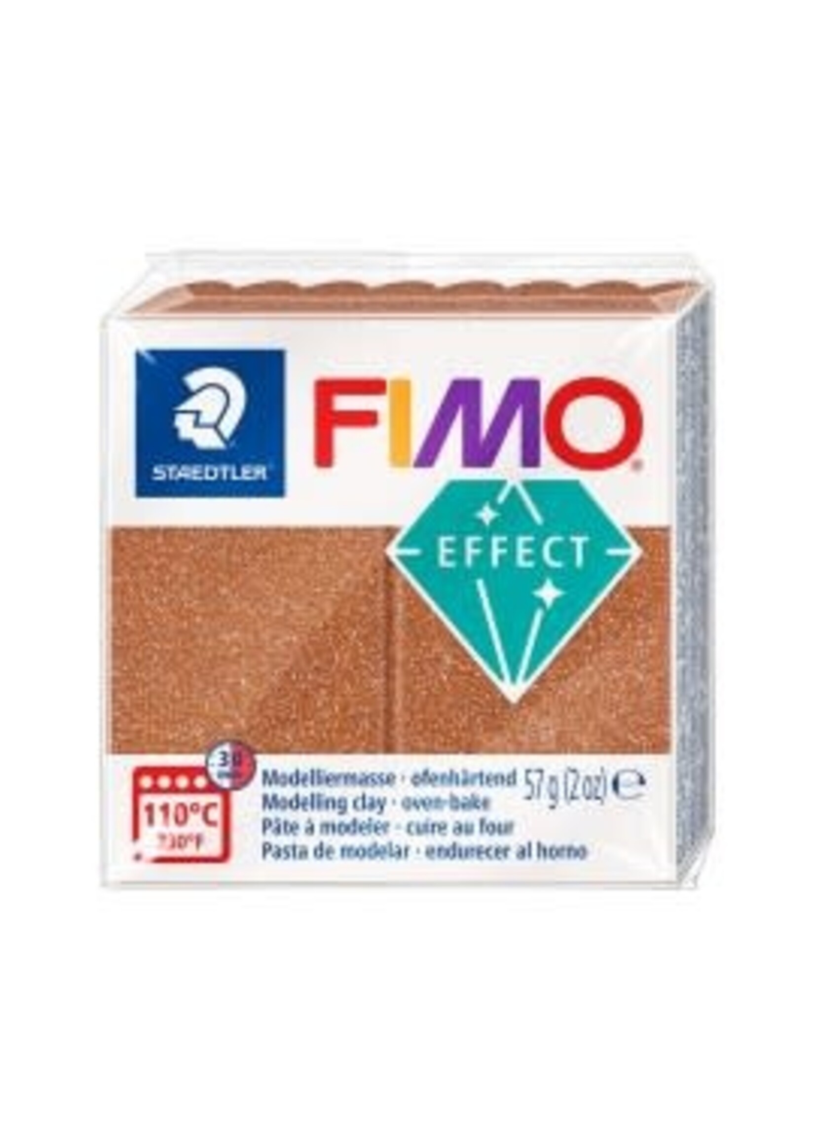 Fimo Fimo effect glitter 57 g rosé gold
