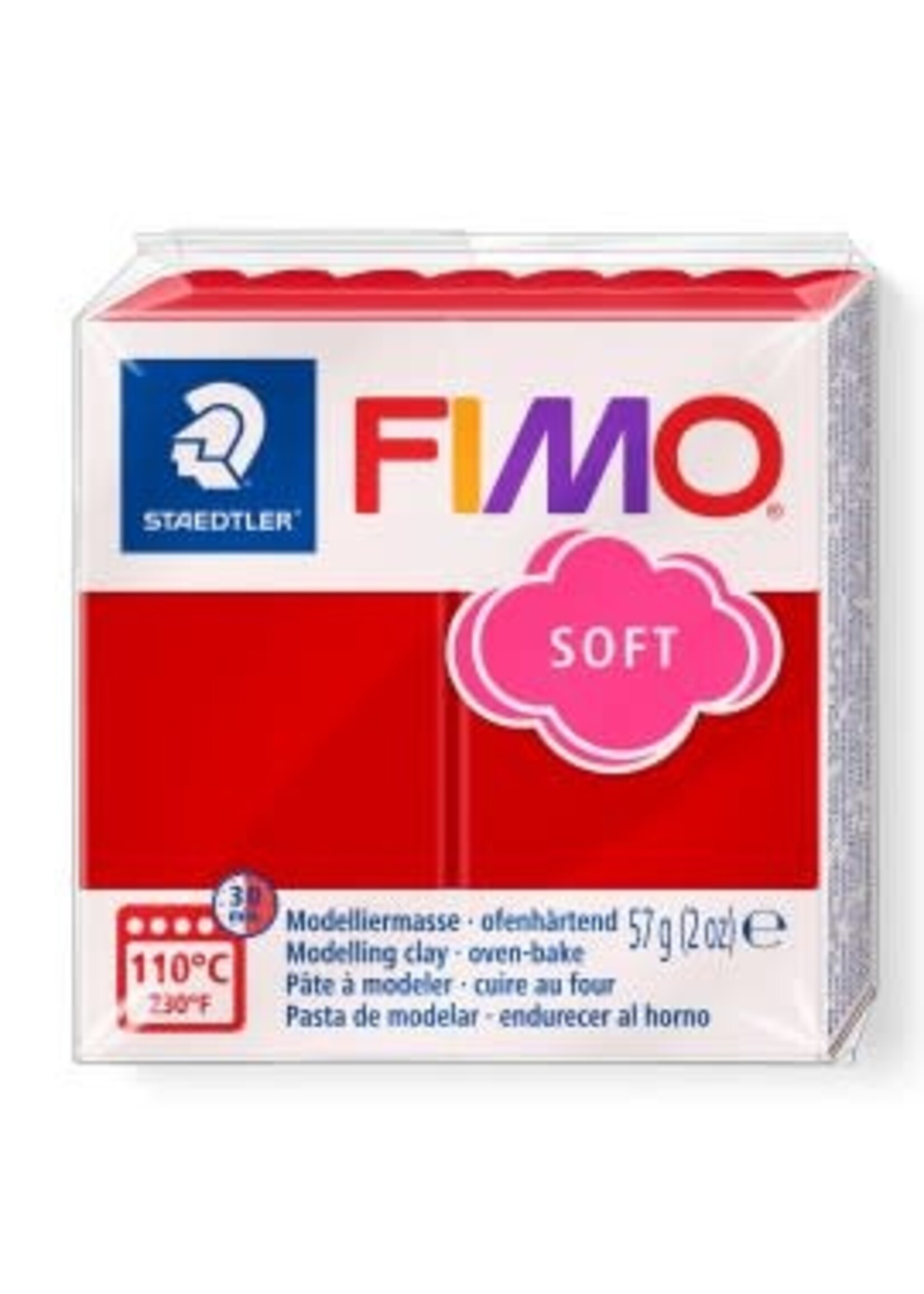 Fimo Fimo soft boetseerklei 57 g Kerstrood