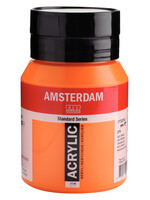 Talens Amsterdam Amsterdam Standard Series Acrylverf Pot 500 ml Azo-Oranje 276