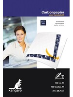 Kangaro Carbonpapier Kangaro A4 21x29,7cm 100 vel blauw